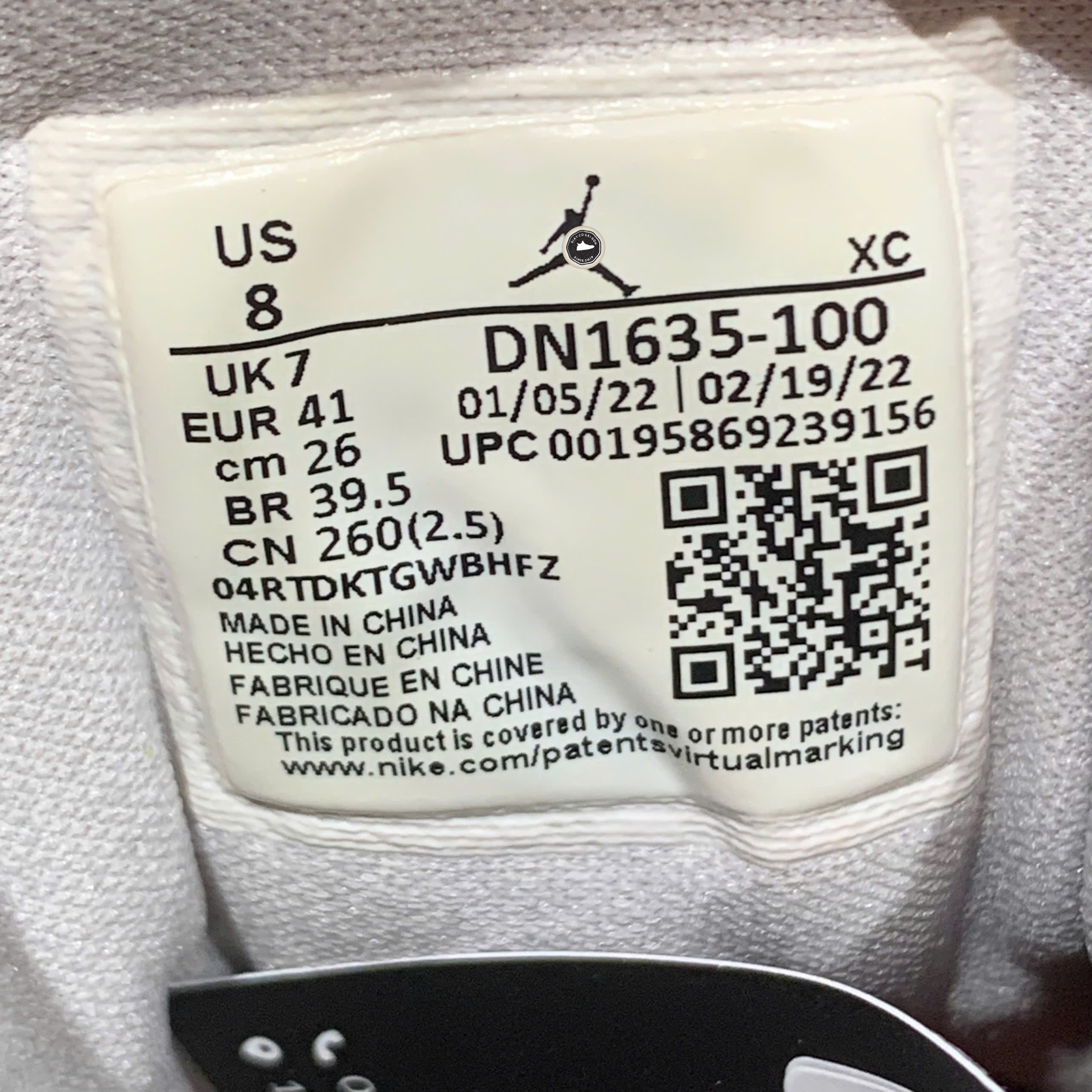 Air Jordan 1 Low SE Craft Inside Out White Phantom - DN1635-100 - Size 41 - GIÀY 2HAND CHÍNH HÃNG PVN25467