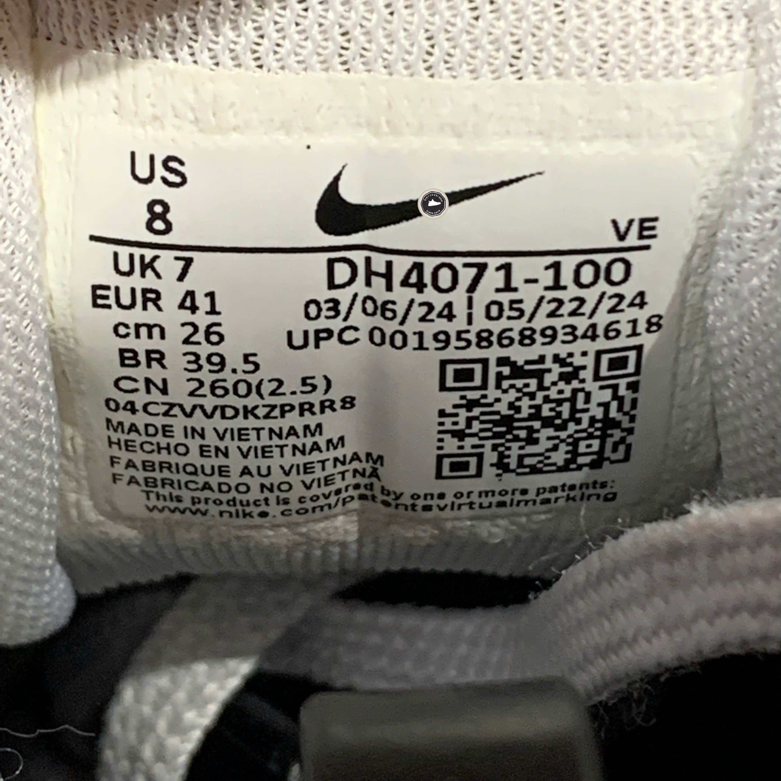 Nike Air Zoom Pegasus 39 'White Grey Fog' - DH4071-100 - Size 41 - GIÀY 2HAND CHÍNH HÃNG PVN25487