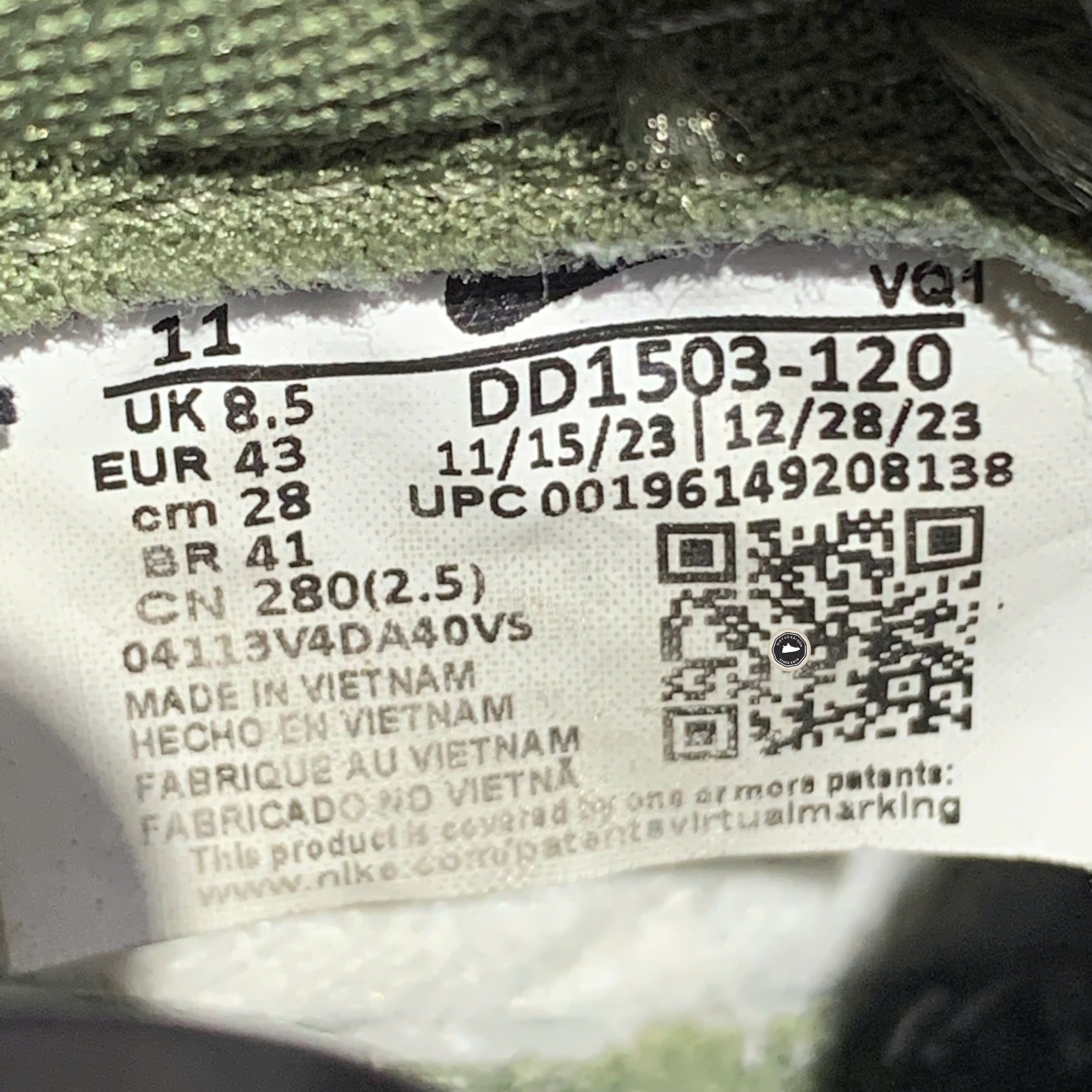 Nike Dunk Low 'Medium Olive' - DD1503-120 - Size 43 - GIÀY 2HAND CHÍNH HÃNG PVN25649