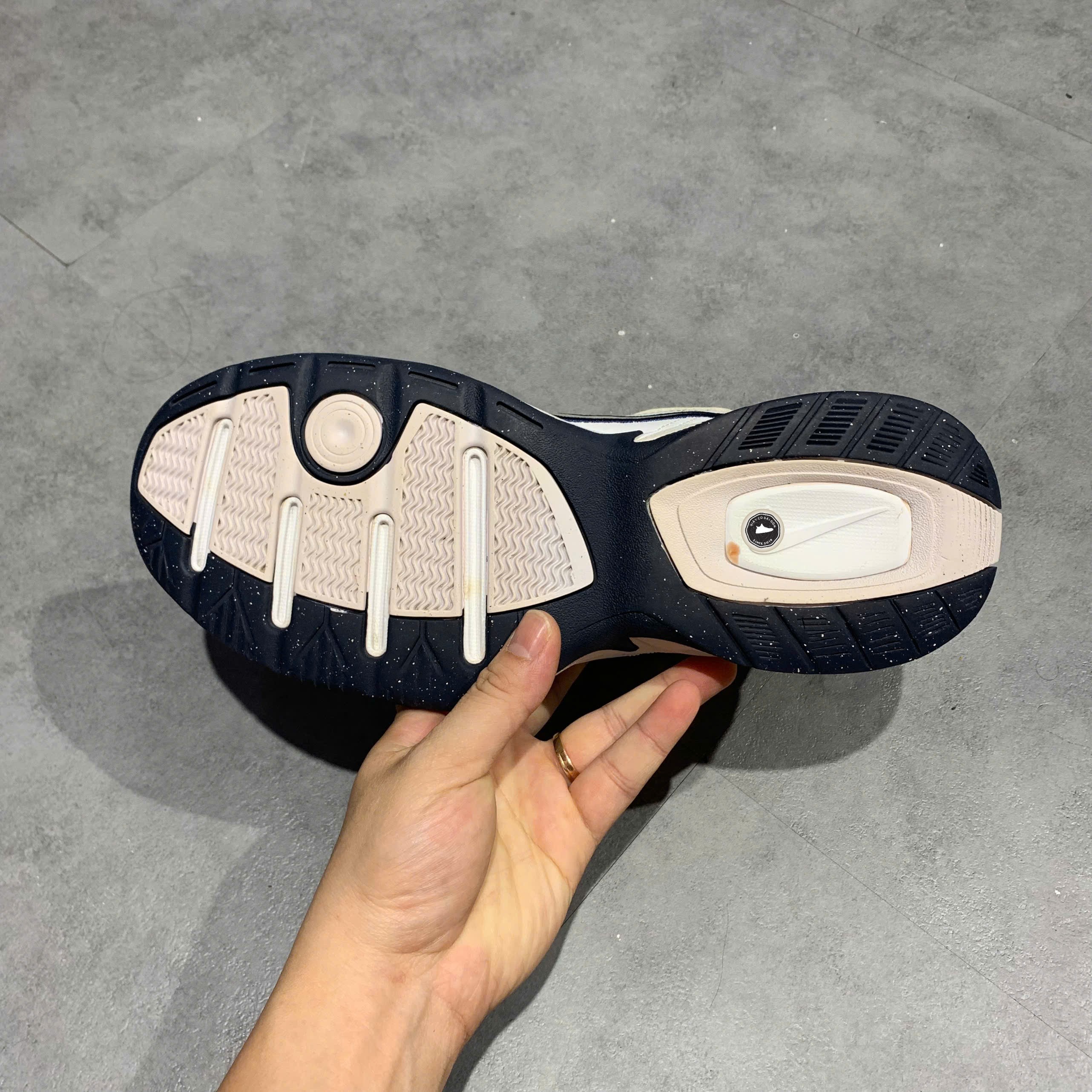 Nike Air Monarch IV White Navy - 415445-102 - Size 43 - GIÀY 2HAND CHÍNH HÃNG PVN25683