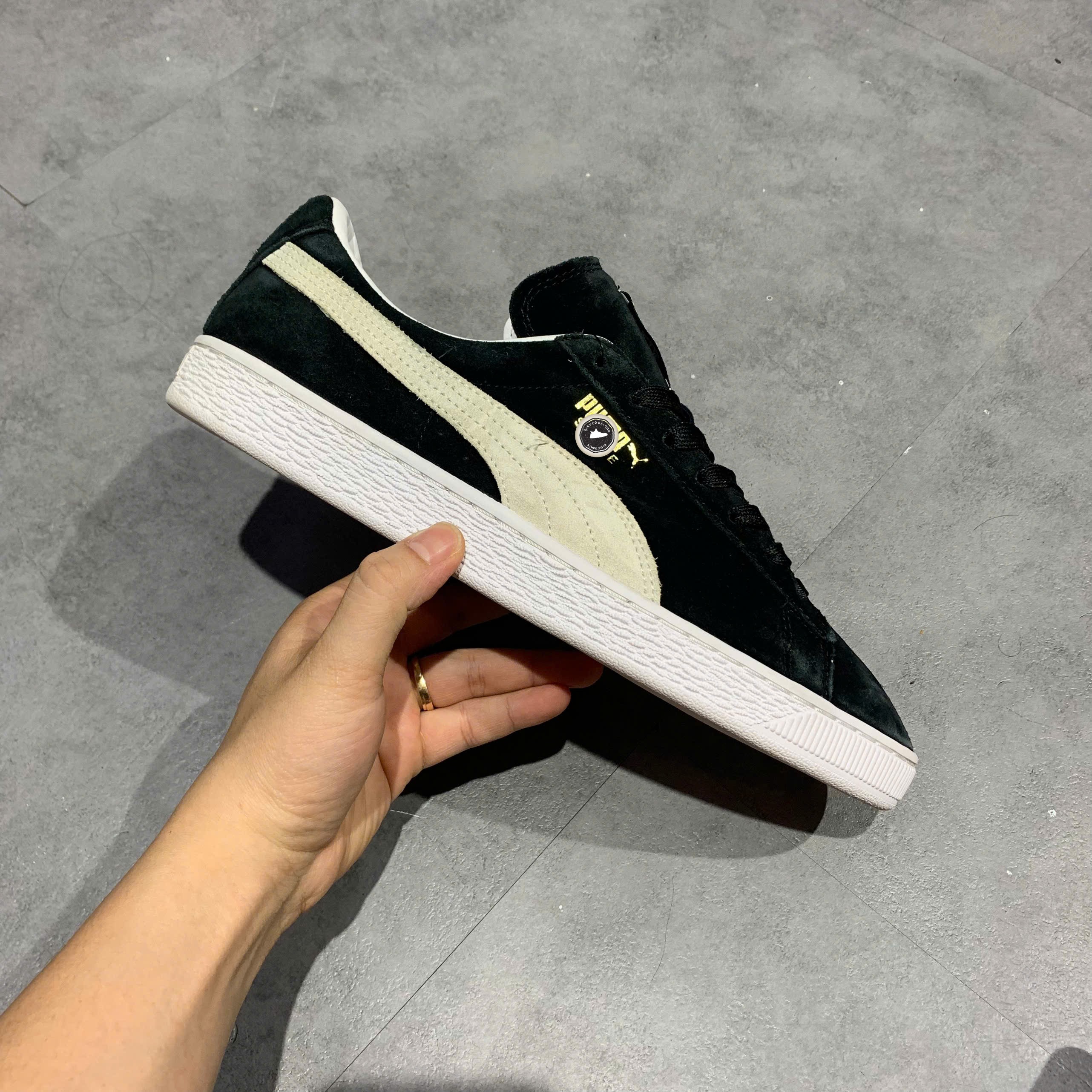 Puma Suede Classic Black White - 352634 03 - Size 43 - GIÀY 2HAND CHÍNH HÃNG PVN25678