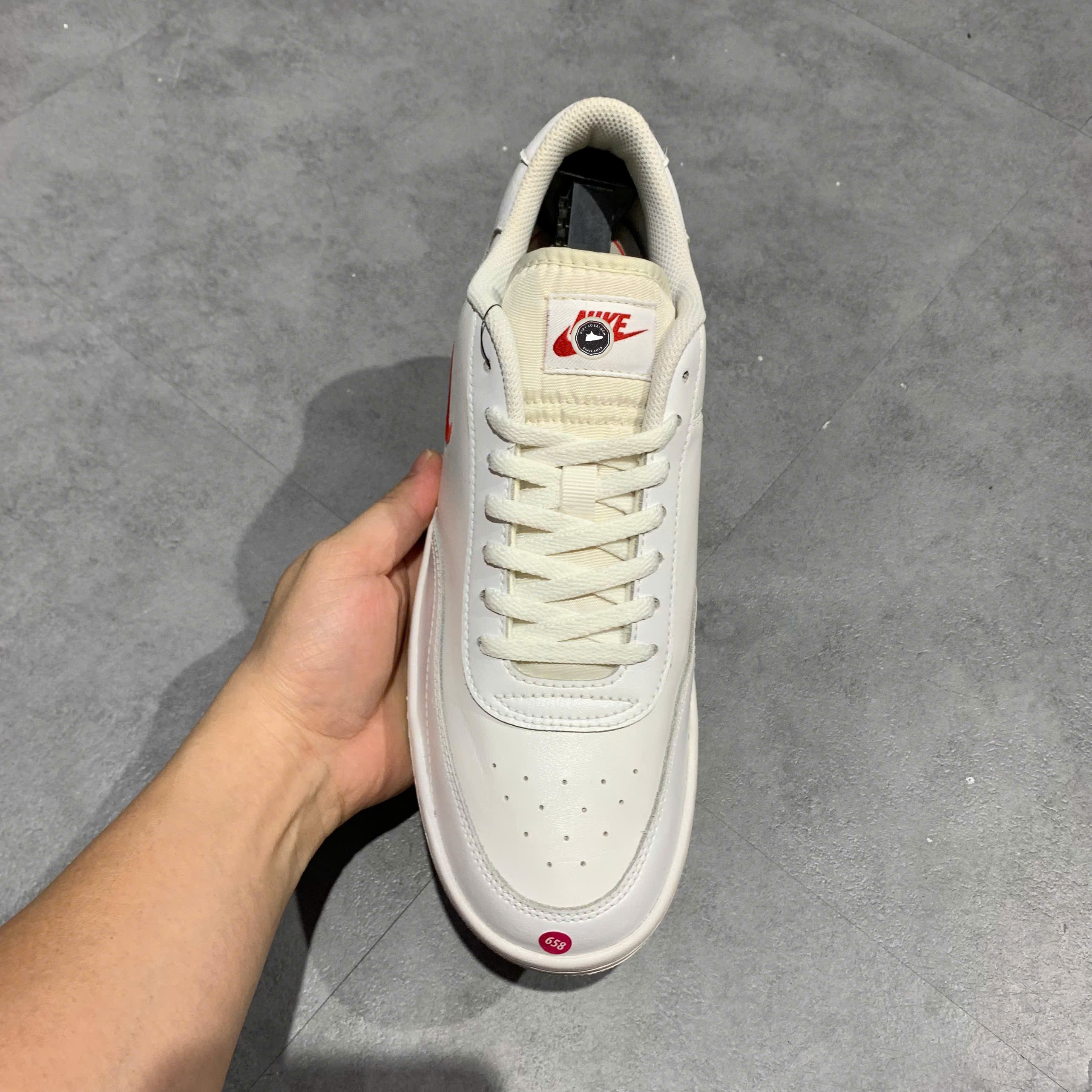 Nike Court Vintage Premium White Total Orange - CJ1679-103 - Size 43 - GIÀY 2HAND CHÍNH HÃNG PVN25644