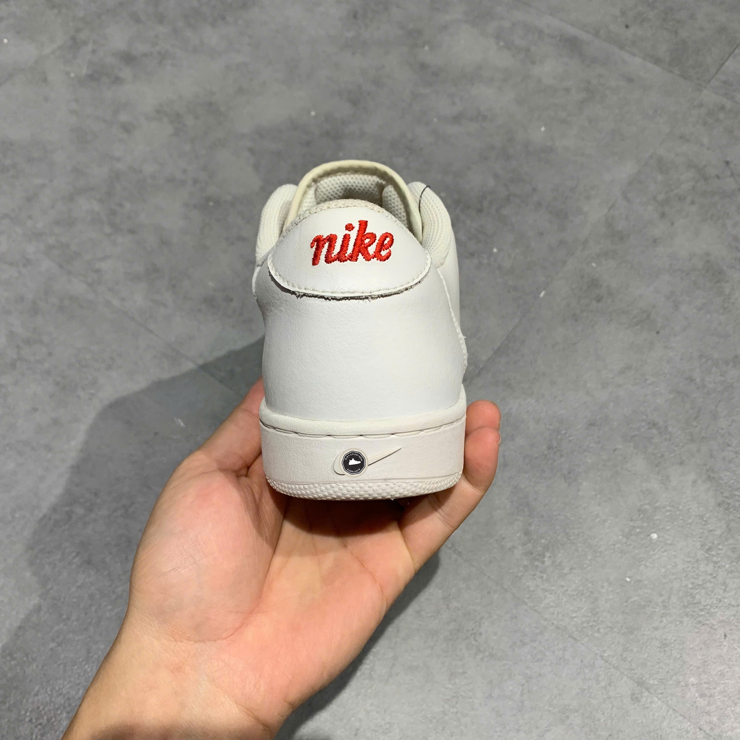 Nike Court Vintage Premium White Total Orange - CJ1679-103 - Size 43 - GIÀY 2HAND CHÍNH HÃNG PVN25644