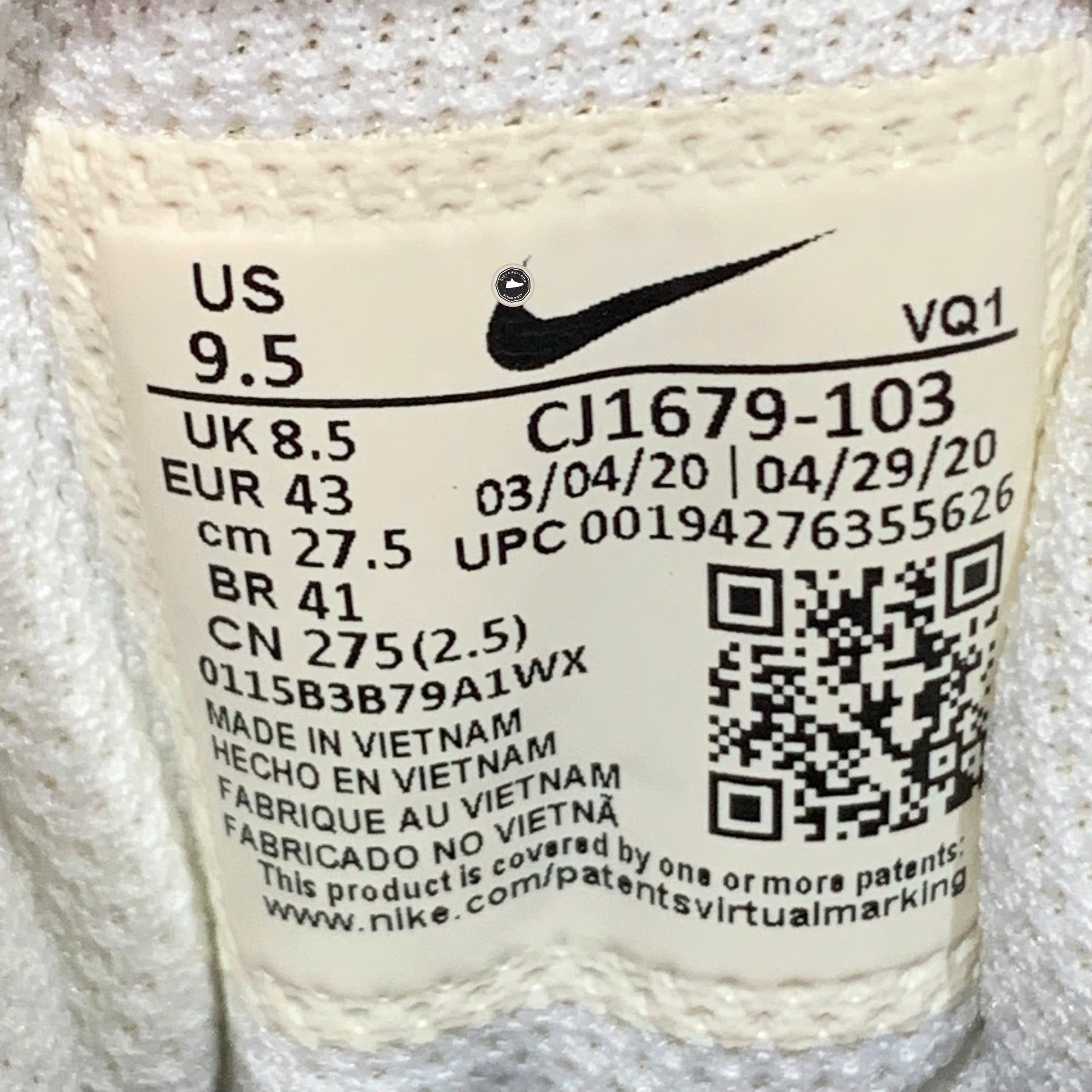 Nike Court Vintage Premium White Total Orange - CJ1679-103 - Size 43 - GIÀY 2HAND CHÍNH HÃNG PVN25644