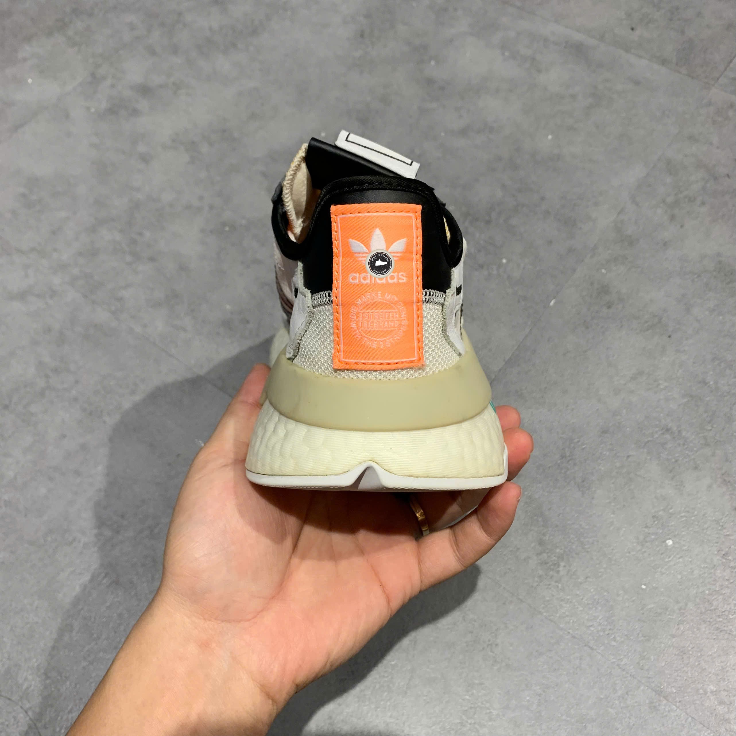 Adidas Nite Jogger Logo Pack White Multi - FX3811 - Size 43 1/3 - GIÀY 2HAND CHÍNH HÃNG PVN25637