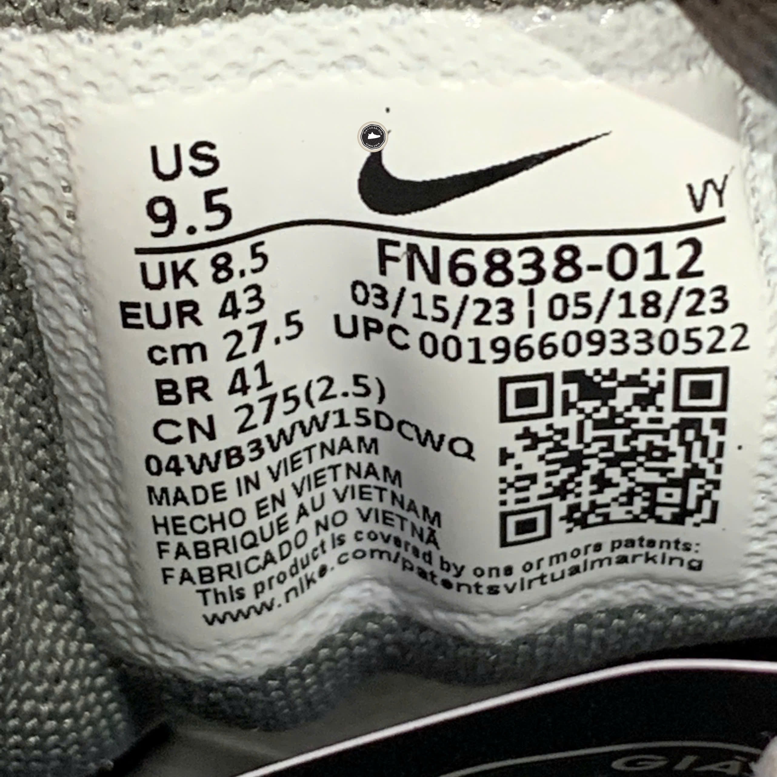 Nike Air Pegasus '89 Premium Light Iron Ore - FN6838-012 - Size 43 - GIÀY 2HAND CHÍNH HÃNG PVN25648