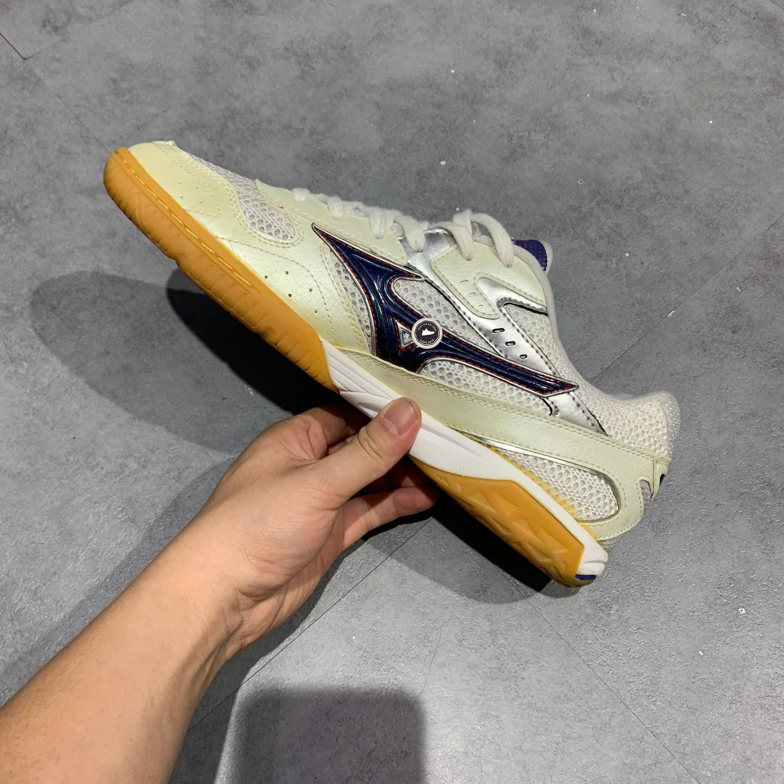 Mizuno Wave Drive 7 White Blue Yellow - 81GA143027 - Size 43 - GIÀY 2HAND CHÍNH HÃNG 25122