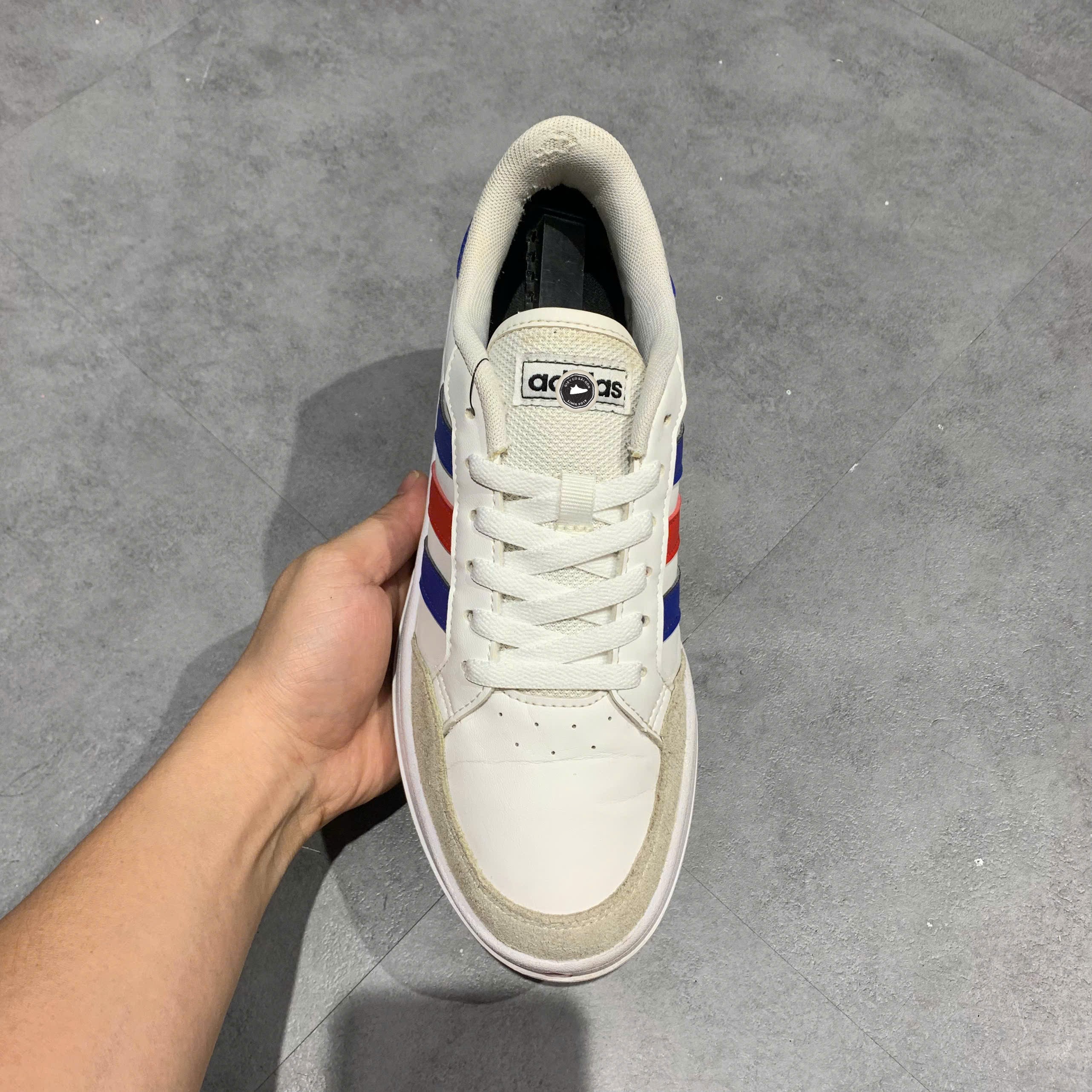 Adidas Breaknet White Royal Blue Vivid Red - FZ1837 - Size 41 1/3 - GIÀY 2HAND CHÍNH HÃNG PVN25488