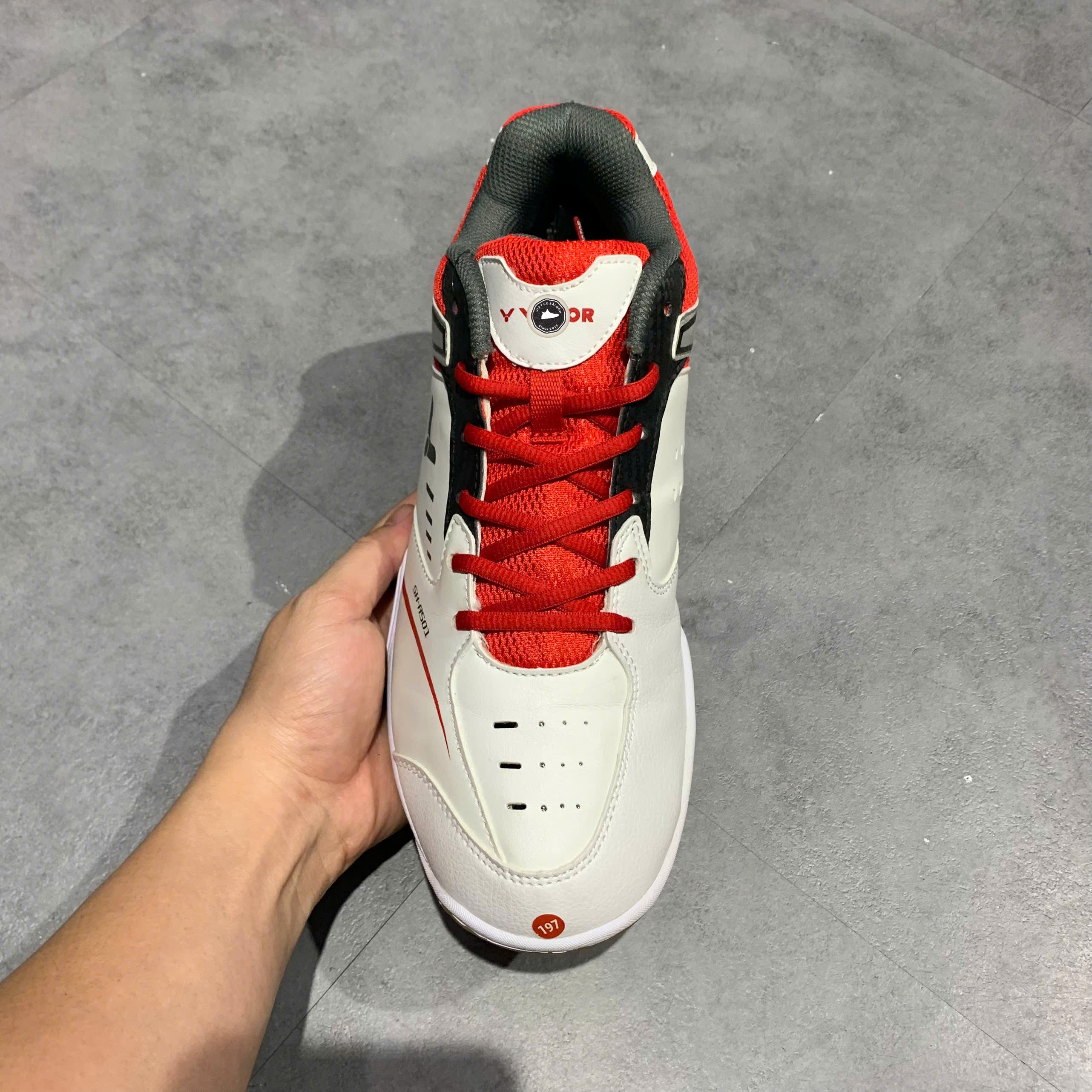 Victor SH-A501 White Red - SH-A501 - Size 43 - GIÀY 2HAND CHÍNH HÃNG PVN