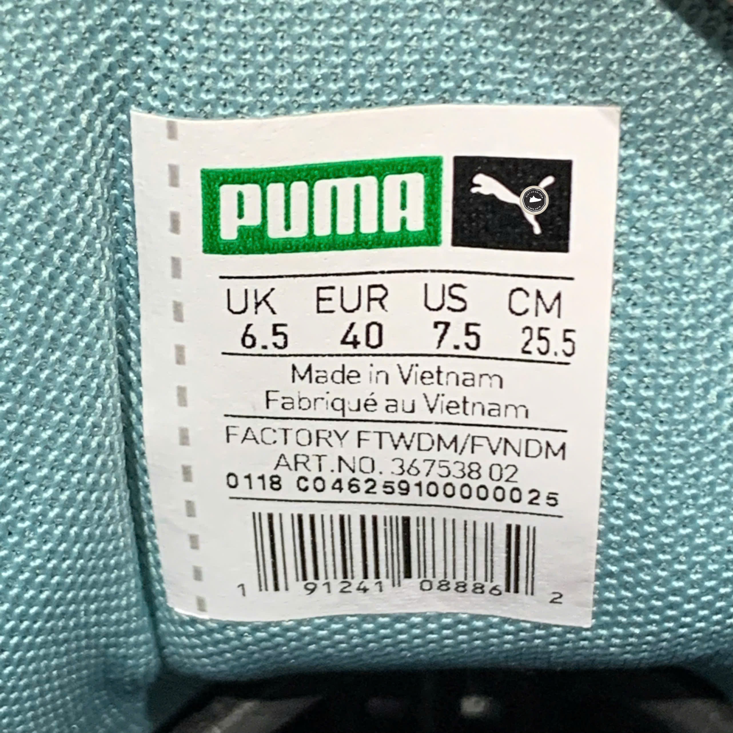 Giày Thời Trang Puma Suede Layers Eggshell Blue Sweet Grape - 382851-01 - Size 40 - GIÀY 2HAND CHÍNH HÃNG PVN25322