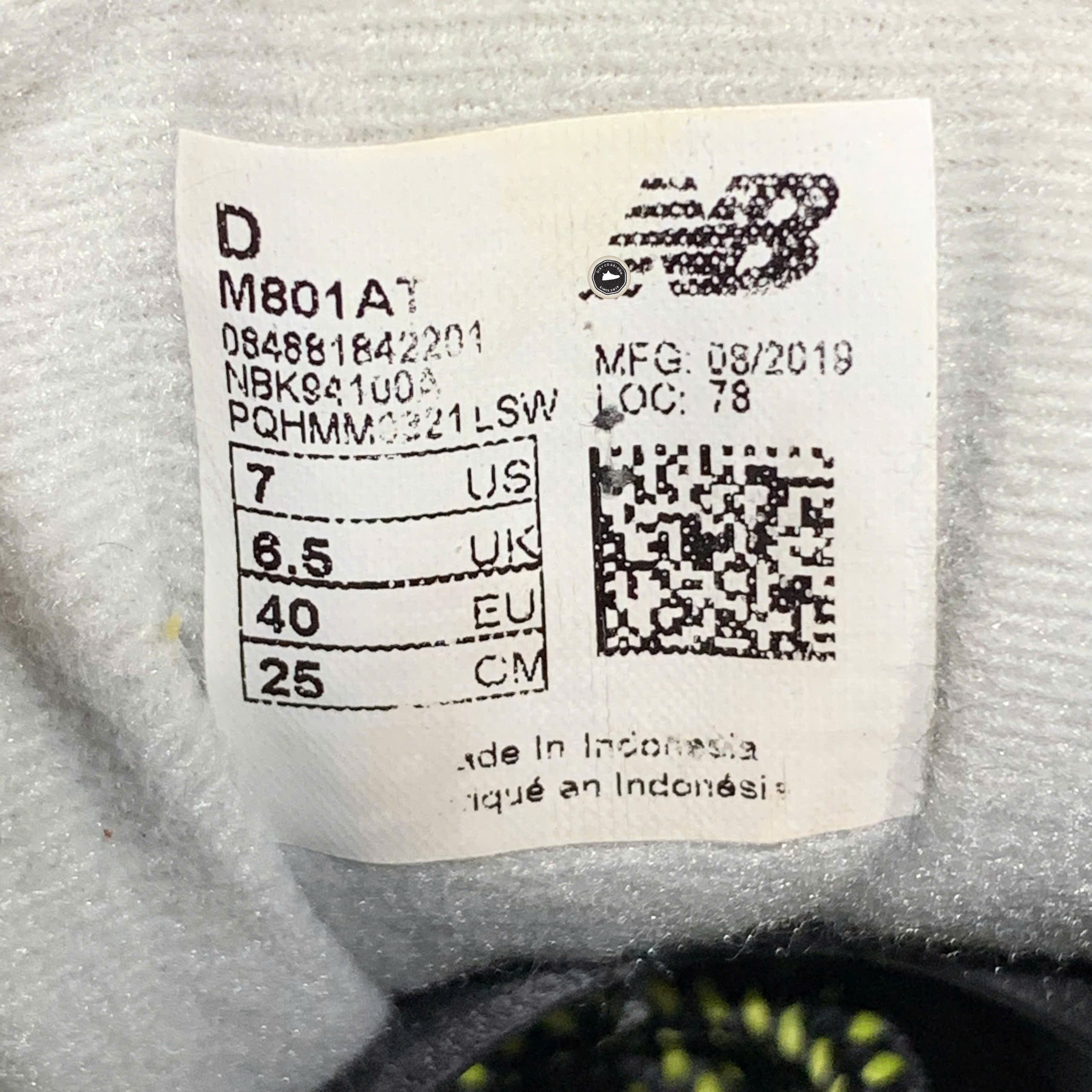 Giày Chạy bộ New Balance 801 All Terrain White Black Yellow - ML801BE - Size 40 - GIÀY 2HAND CHÍNH HÃNG PVN25282