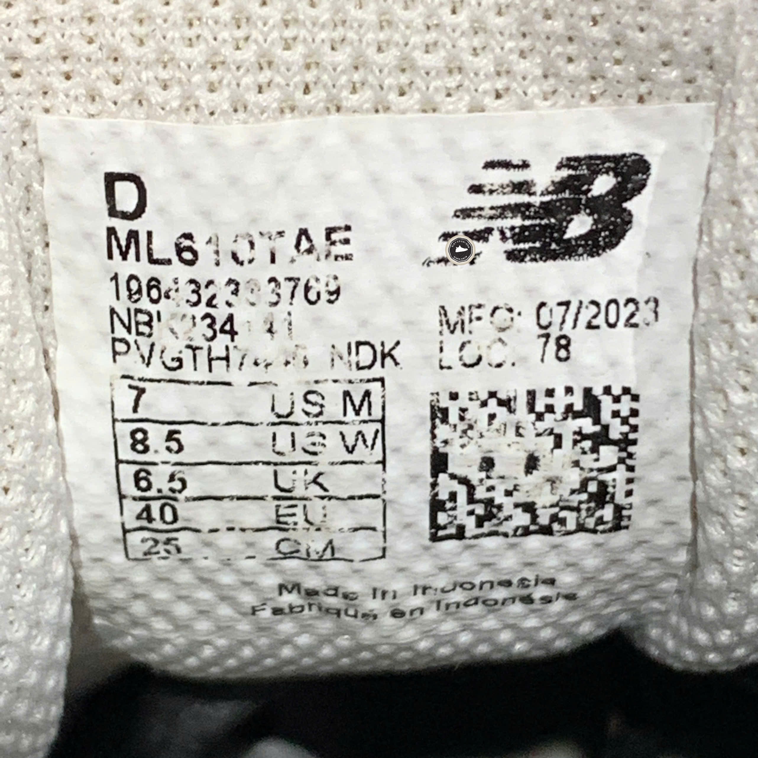 giày Chạy bộ New Balance 610v1 Silver Metallic Teal - ML610TE - Size 40 - GIÀY 2HAND CHÍNH HÃNG PVN25300