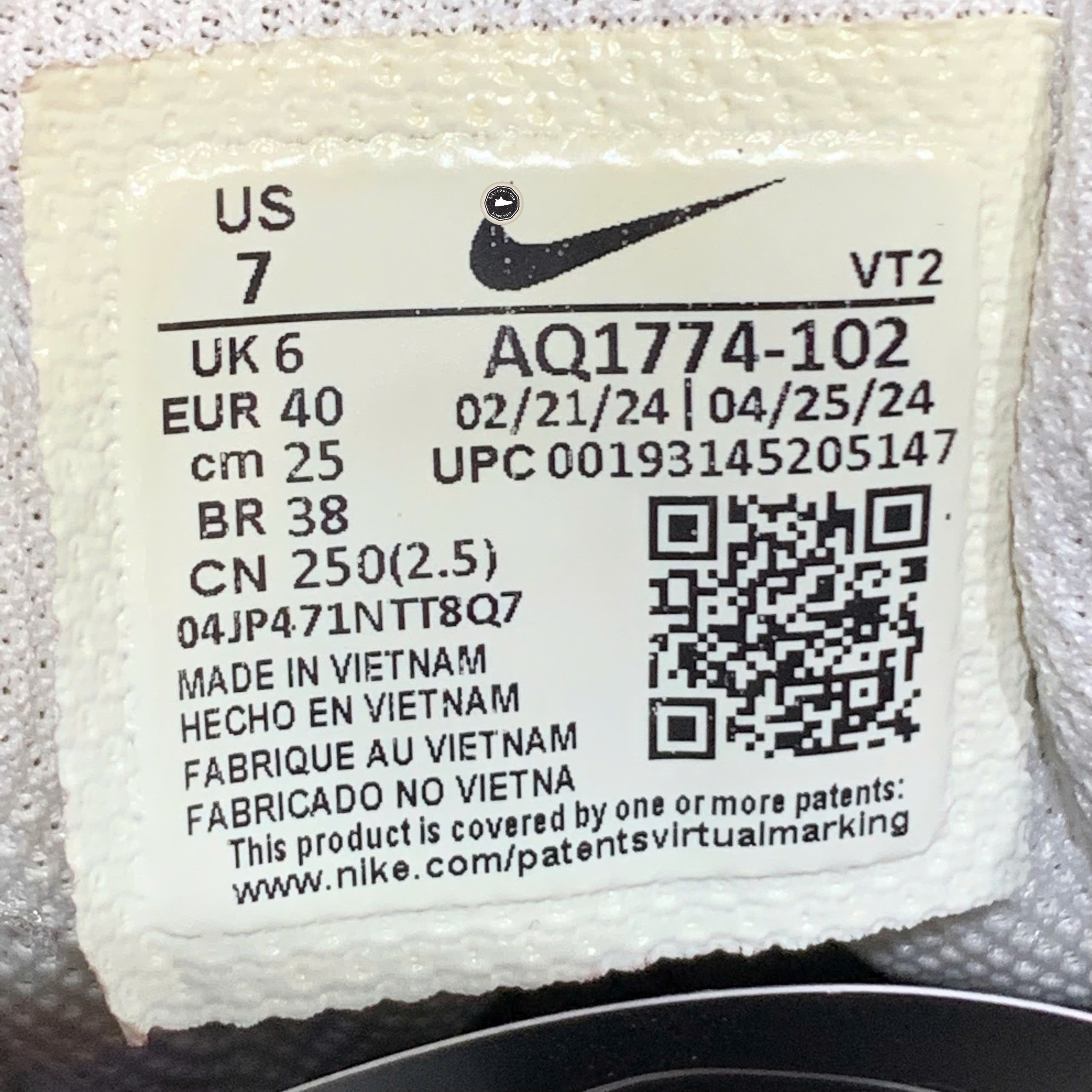 Giày Thời Trang Nike Court Borough Low 2 White Black - BQ5448-104 - Size 40 - GIÀY 2HAND CHÍNH HÃNG PVN25306