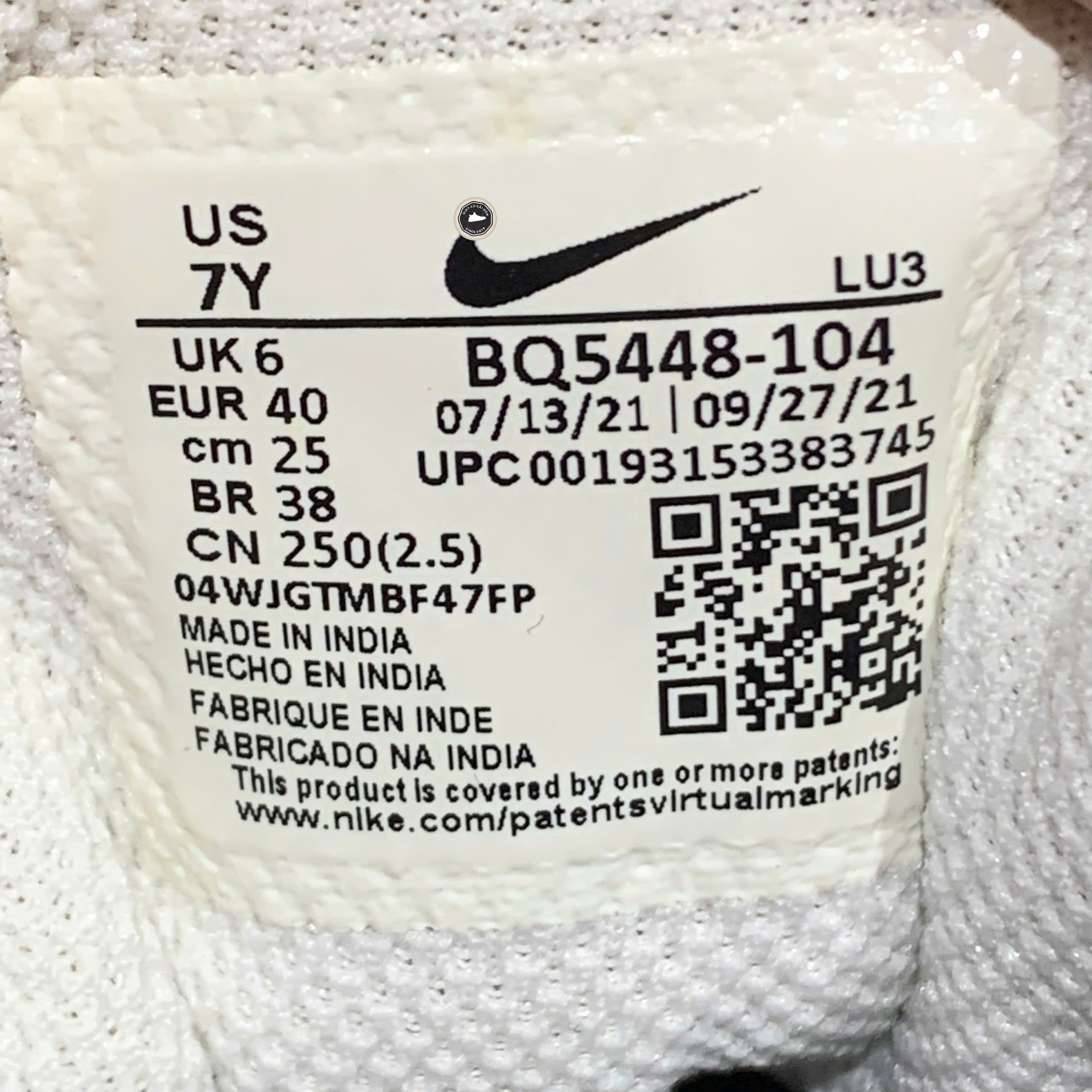 Giày Pickleball Nike Court Borough Low 2 White Black - BQ5448-104 - Size 40 - GIÀY 2HAND CHÍNH HÃNG PVN25304