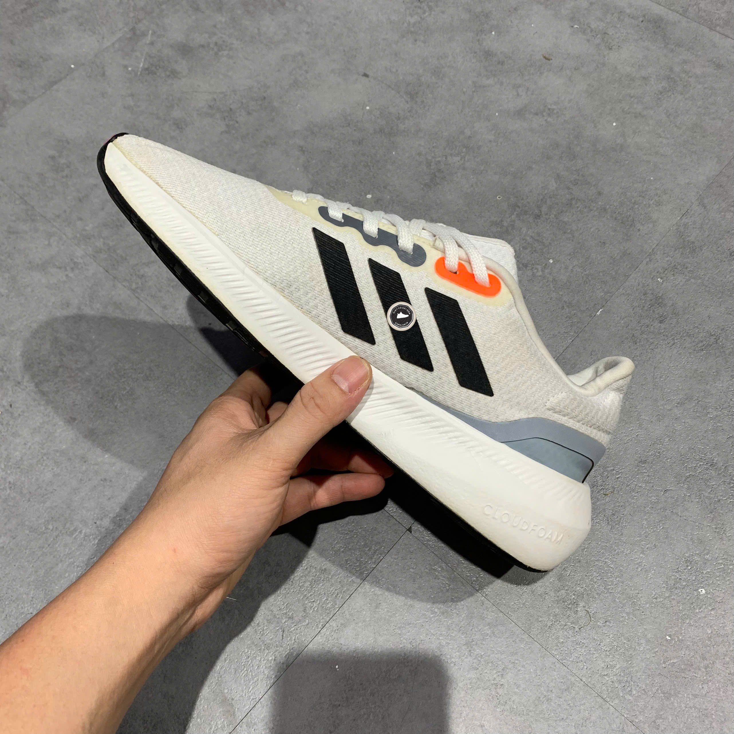 Giày Pickleball, Chạy Bộ Adidas Runfalcon 3.0 Cloud White Core Black - HP7547 - Size 40 2/3 - GIÀY 2HAND CHÍNH HÃNG PVN25275