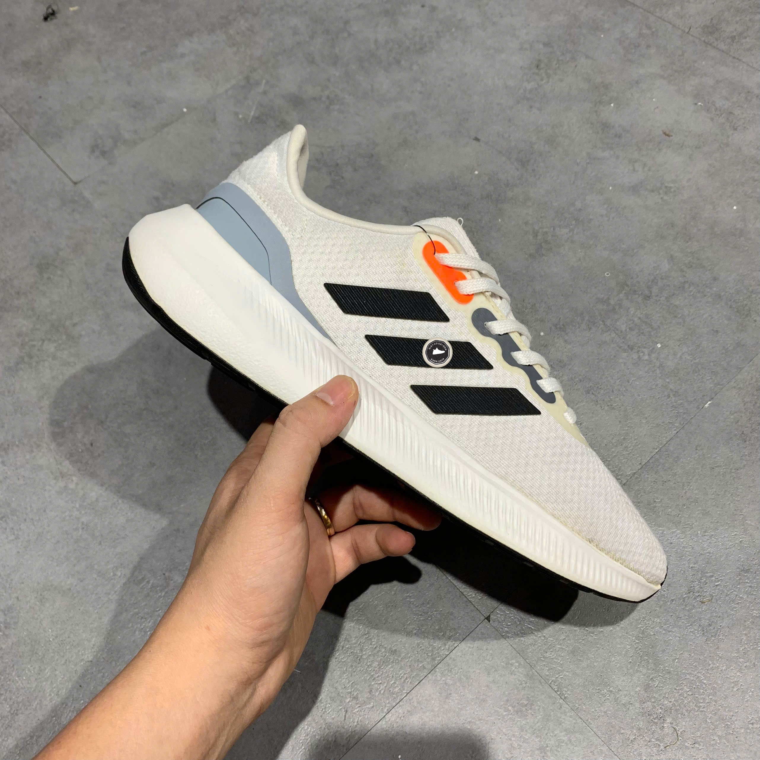Giày Pickleball, Chạy Bộ Adidas Runfalcon 3.0 Cloud White Core Black - HP7547 - Size 40 2/3 - GIÀY 2HAND CHÍNH HÃNG PVN25275