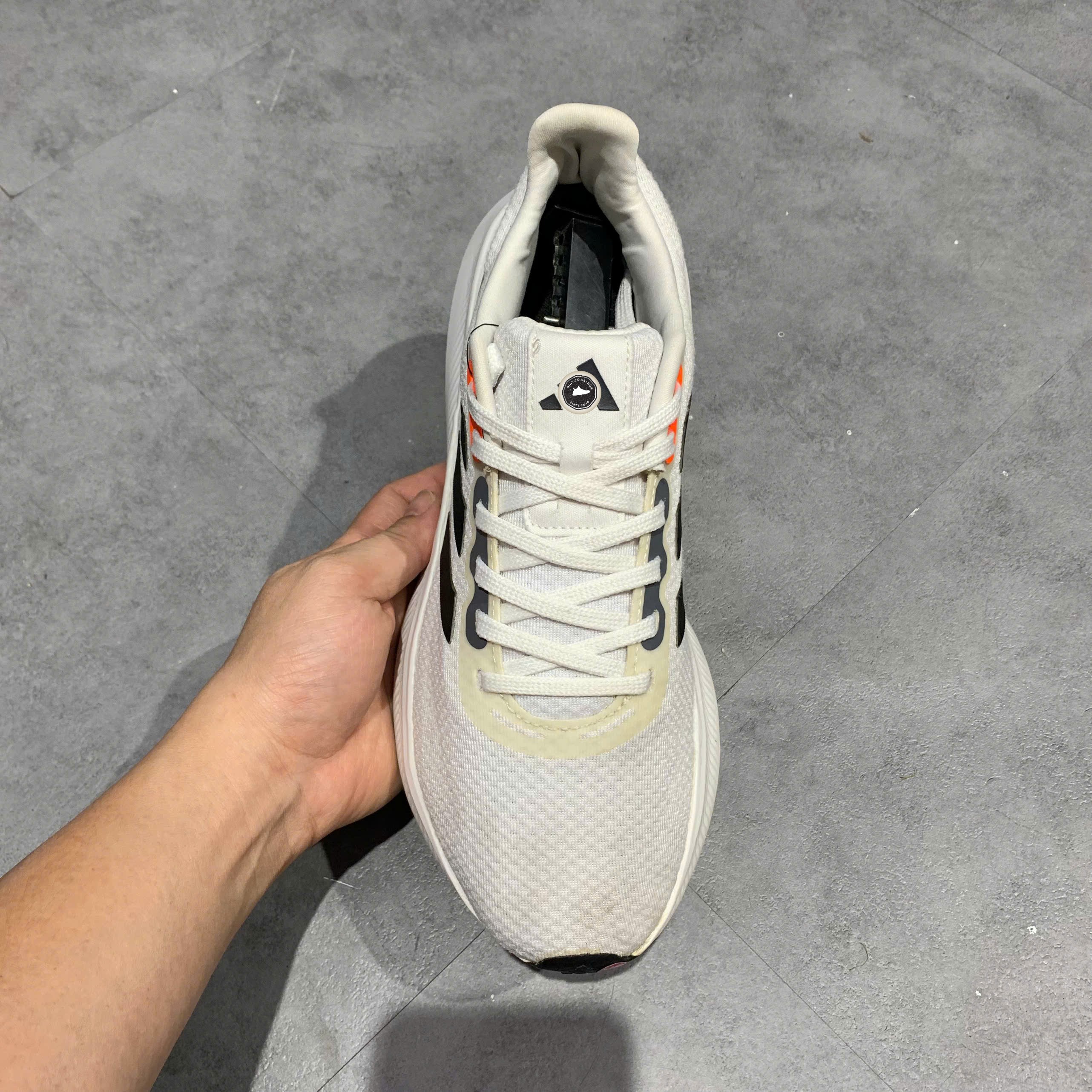 Giày Pickleball, Chạy Bộ Adidas Runfalcon 3.0 Cloud White Core Black - HP7547 - Size 40 2/3 - GIÀY 2HAND CHÍNH HÃNG PVN25275