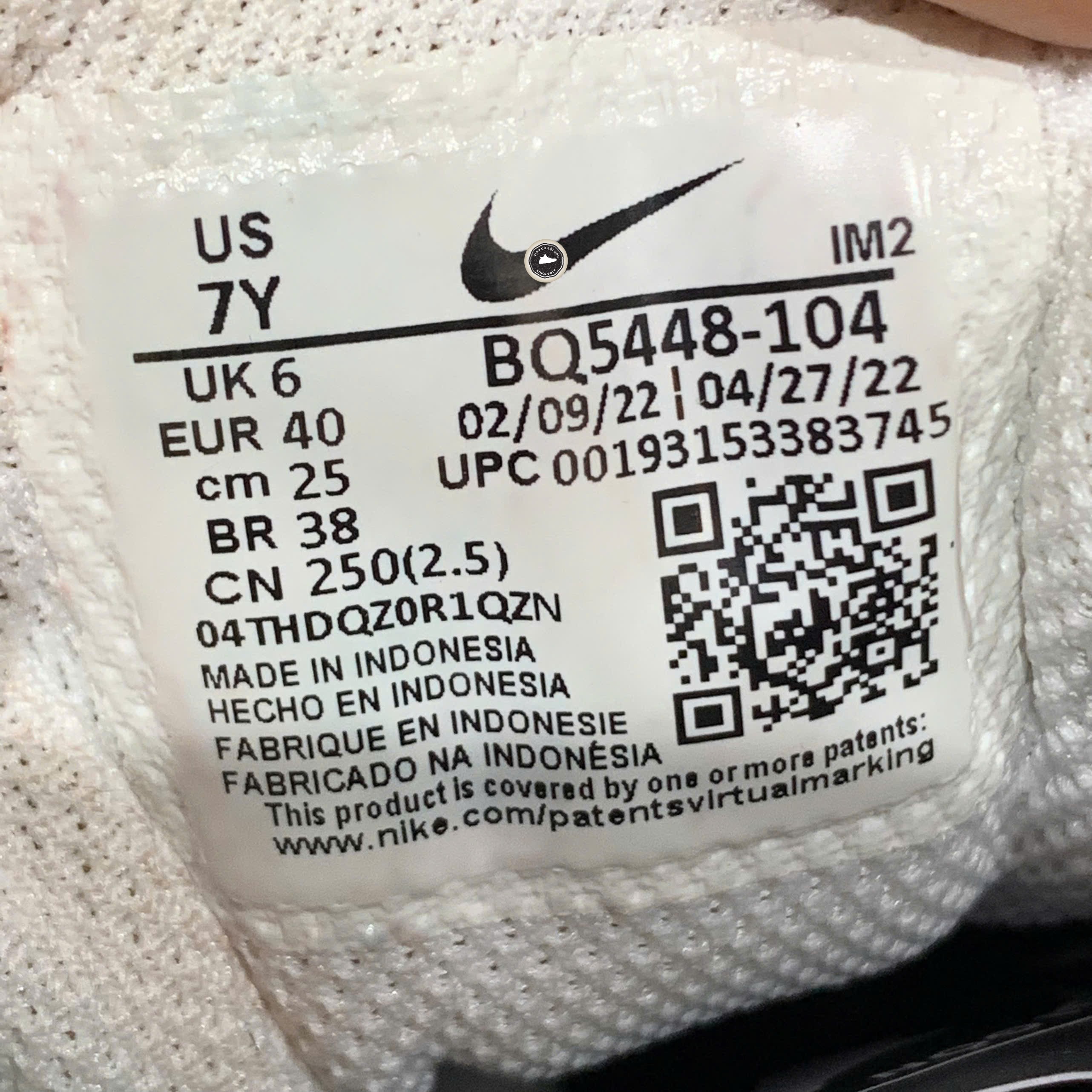 Giày Nike Court Borough Low 2 White Black - BQ5448-104 - Size 40 - GIÀY 2HAND CHÍNH HÃNG PVN