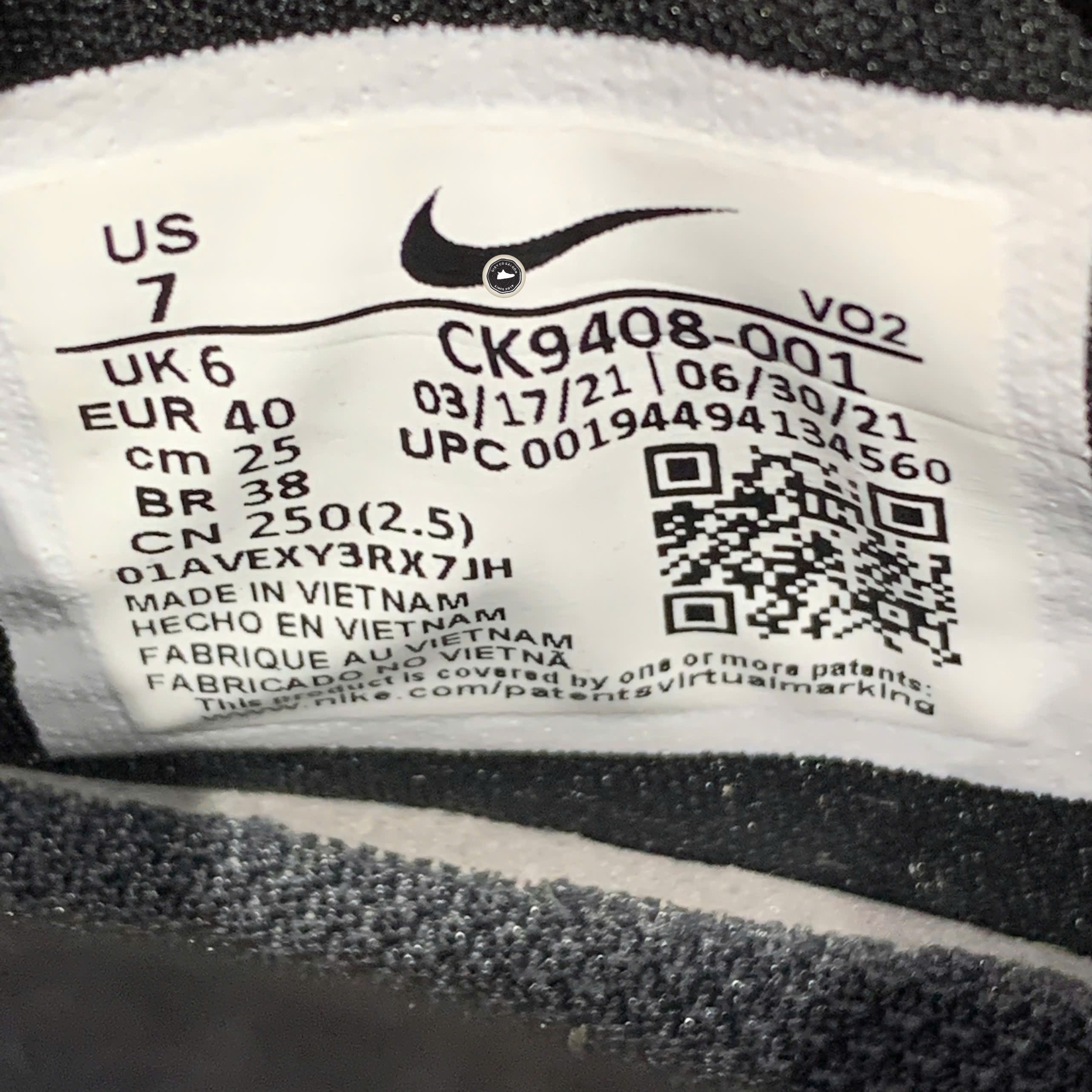 Nike Air Max Furyosa Triple Black - DH0531-002 - Size 40 - GIÀY 2HAND CHÍNH HÃNG PVN25317