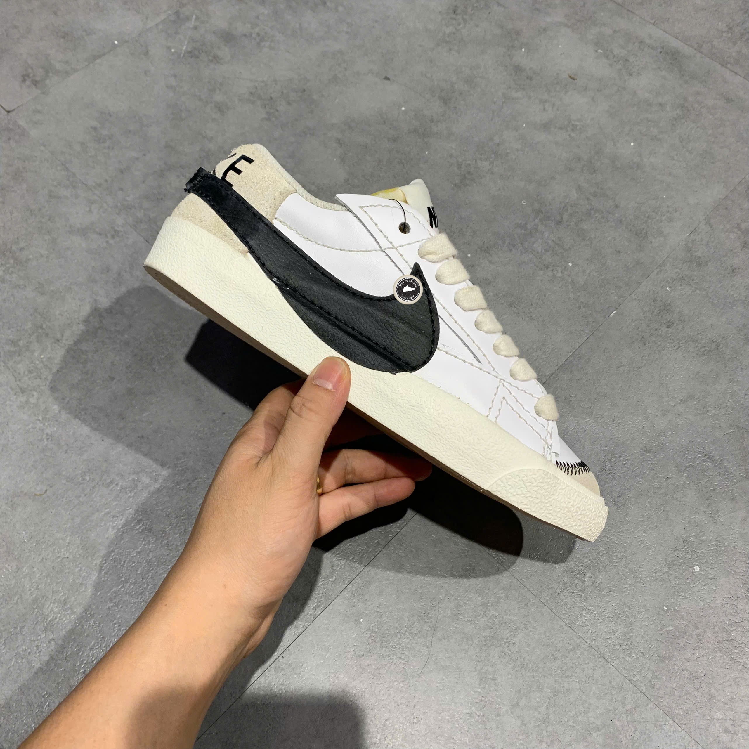 Nike Blazer Low '77 Jumbo White Black - DN2158-101 - Size 40 - GIÀY 2HAND CHÍNH HÃNG PVN25295
