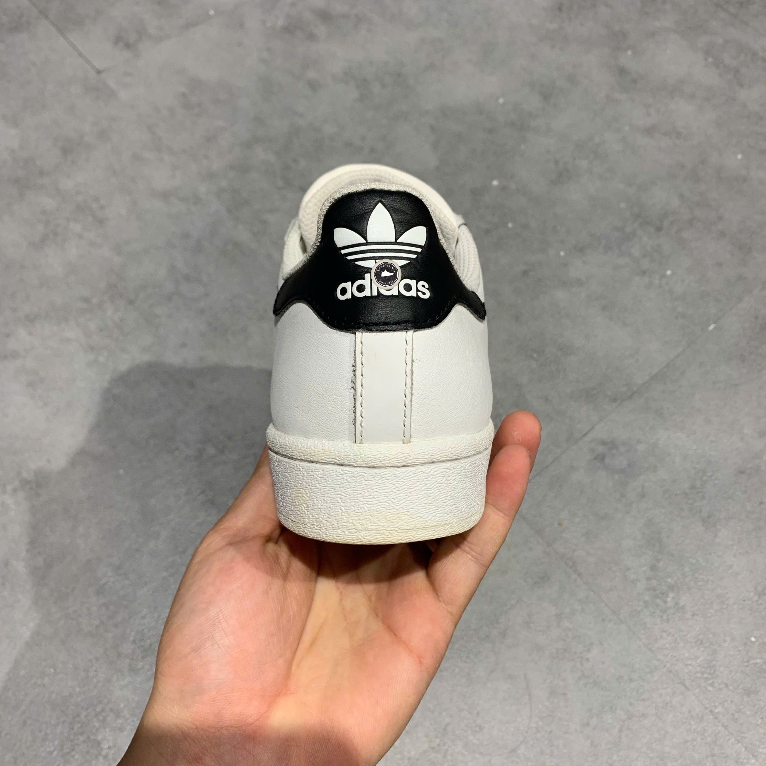 Adidas Superstar White Black Gold - C77124 - Size 40 - GIÀY 2HAND CHÍNH HÃNG PVN25357