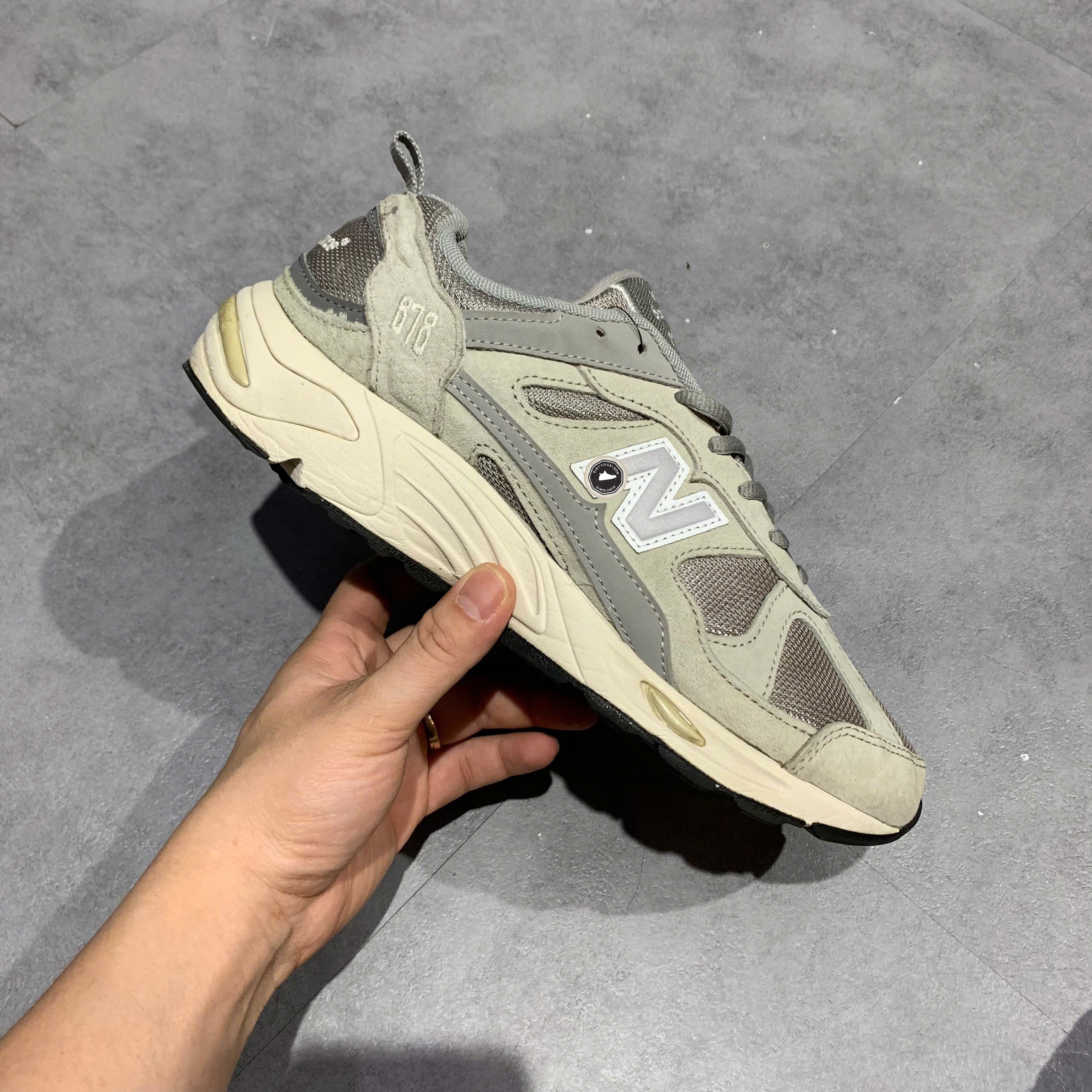 New Balance 878 Grey Beige - CM878MC1 - Size 40.5 - GIÀY 2HAND CHÍNH HÃNG PVN25377