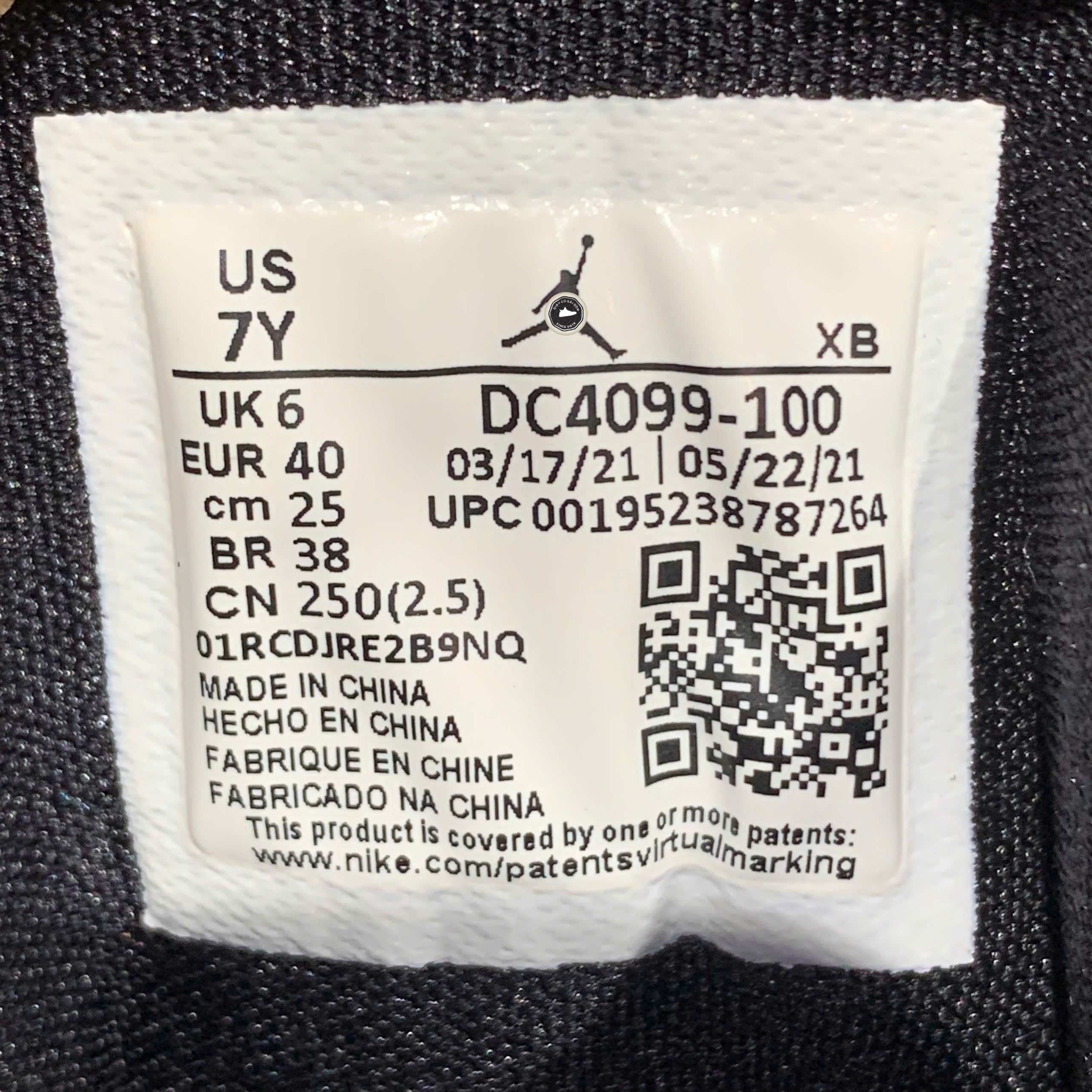 Nike Air Jordan 1 Mid SE GS 'DIY' - DC4099-100 - Size 40 - GIÀY 2HAND CHÍNH HÃNG PVN25381