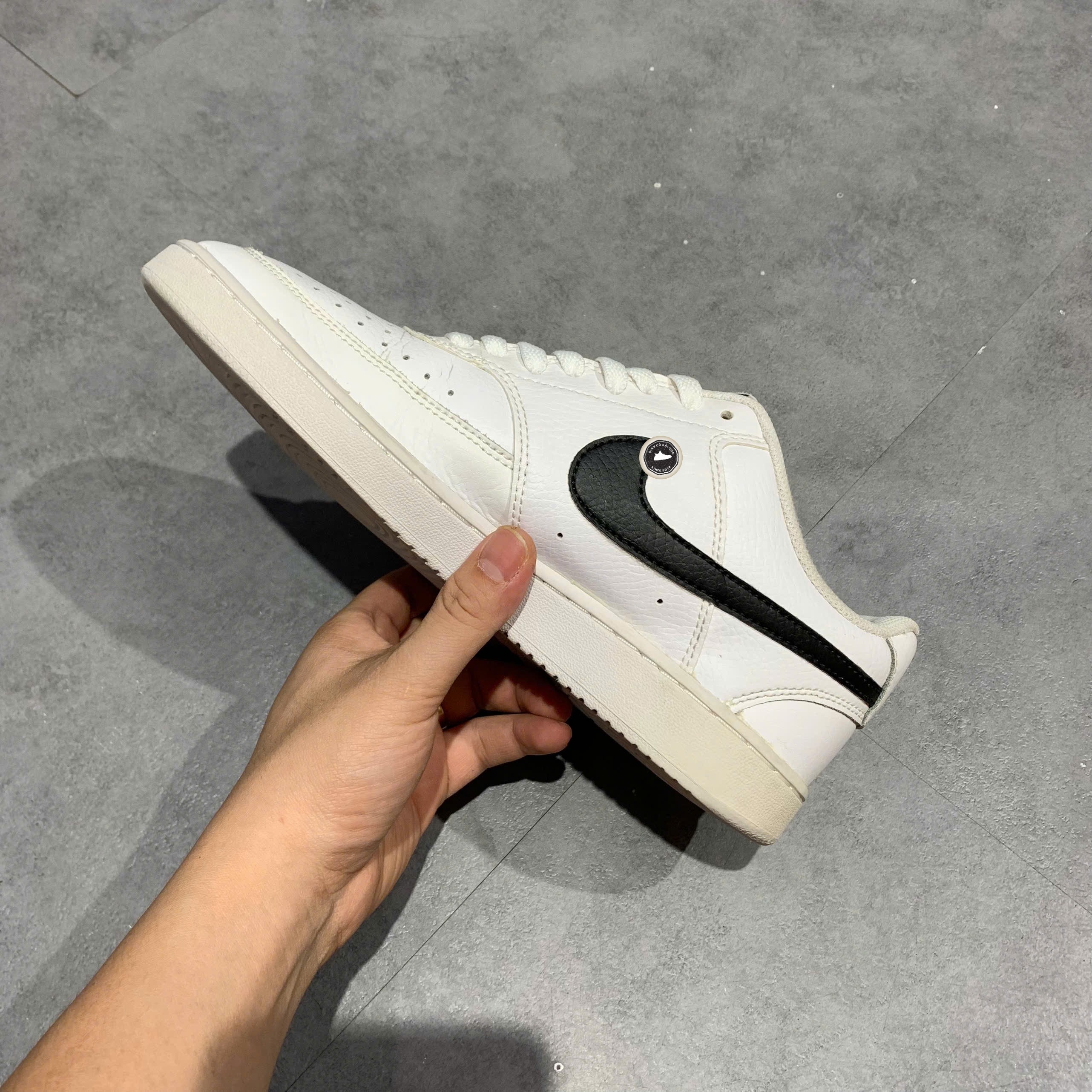 Nike Court Vision Low White Black - CD5463-101 - Size 40.5 - GIÀY 2HAND CHÍNH HÃNG PVN25380