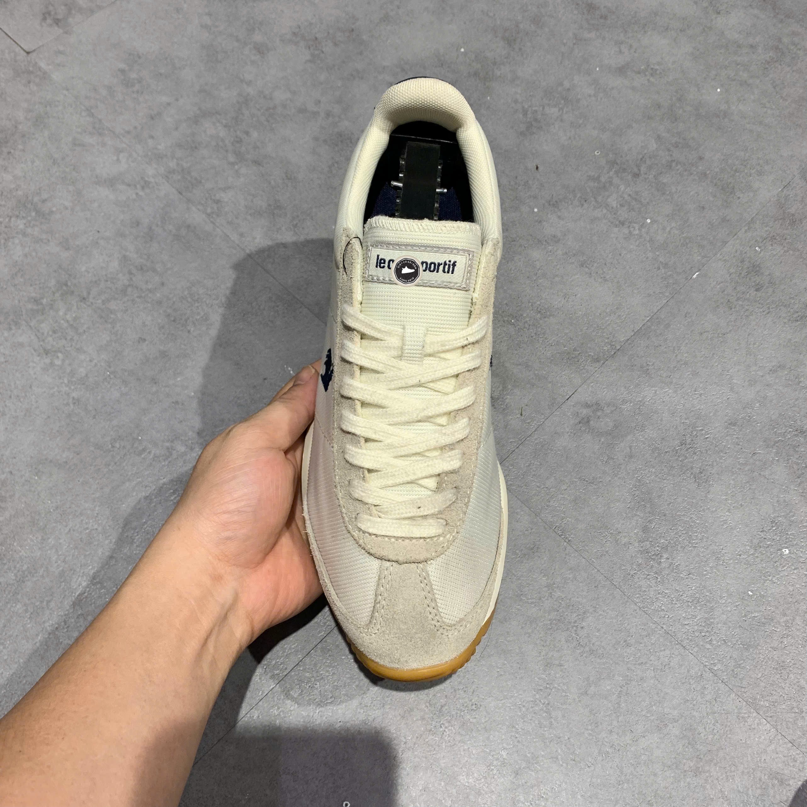 Le Coq Sportif Montpellier Cream Navy Gum - L241MECS0111AAA - Size 40 - GIÀY 2HAND CHÍNH HÃNG PVN25391