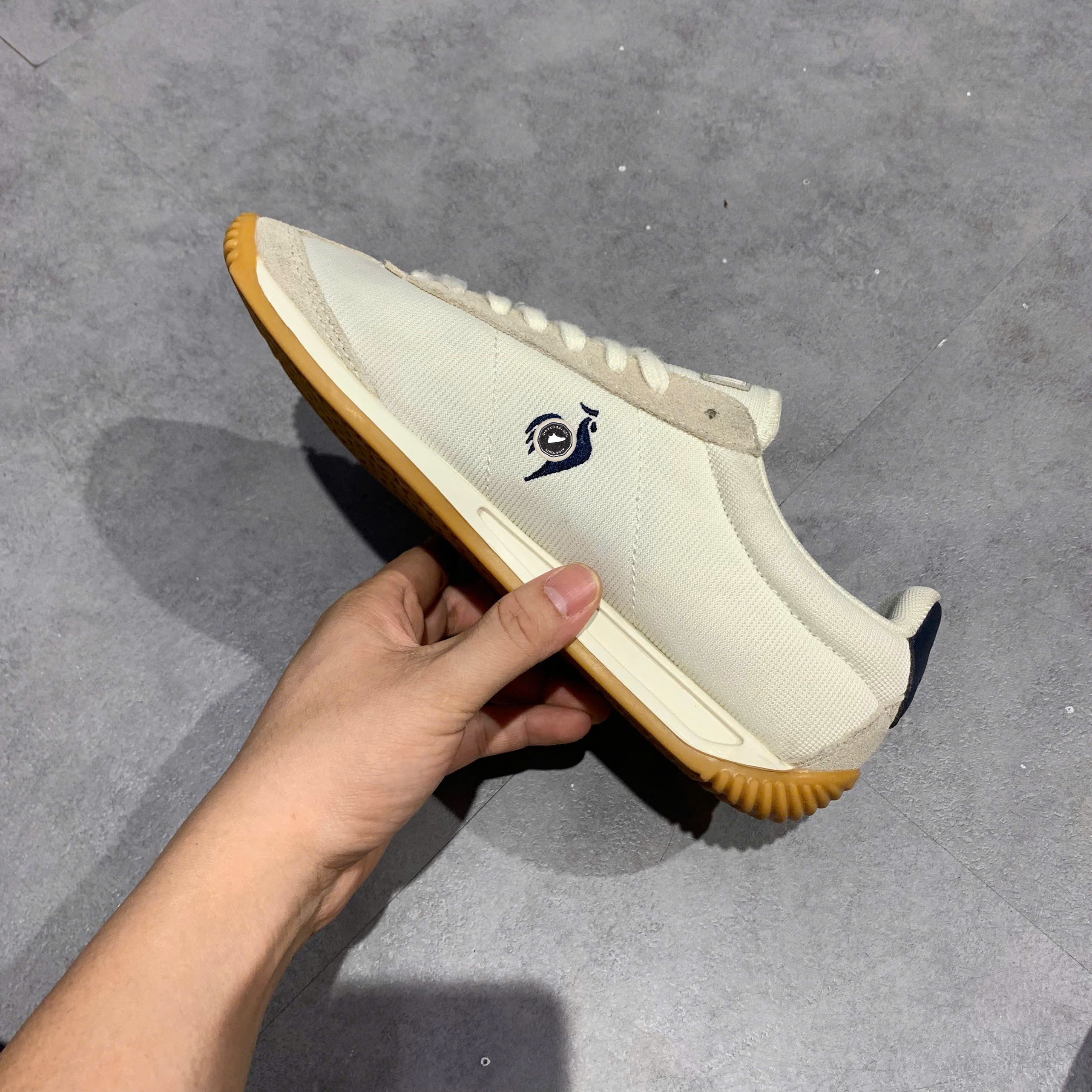 Le Coq Sportif Montpellier Cream Navy Gum - L241MECS0111AAA - Size 40 - GIÀY 2HAND CHÍNH HÃNG PVN25391