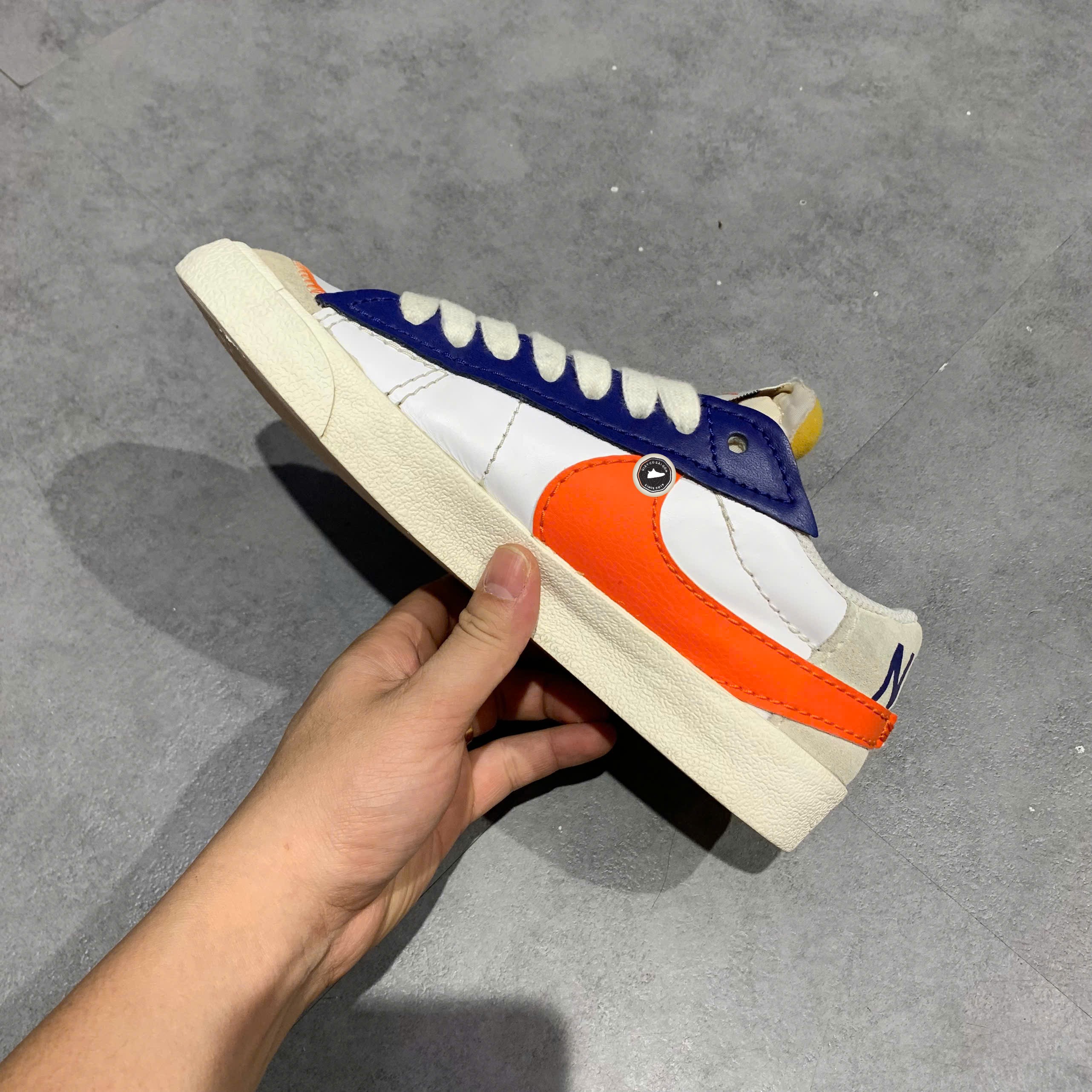 Nike Blazer Low '77 Jumbo 'White Dark Royal Blue' - DV9122-181 - Size 40 - GIÀY 2HAND CHÍNH HÃNG PVN25350