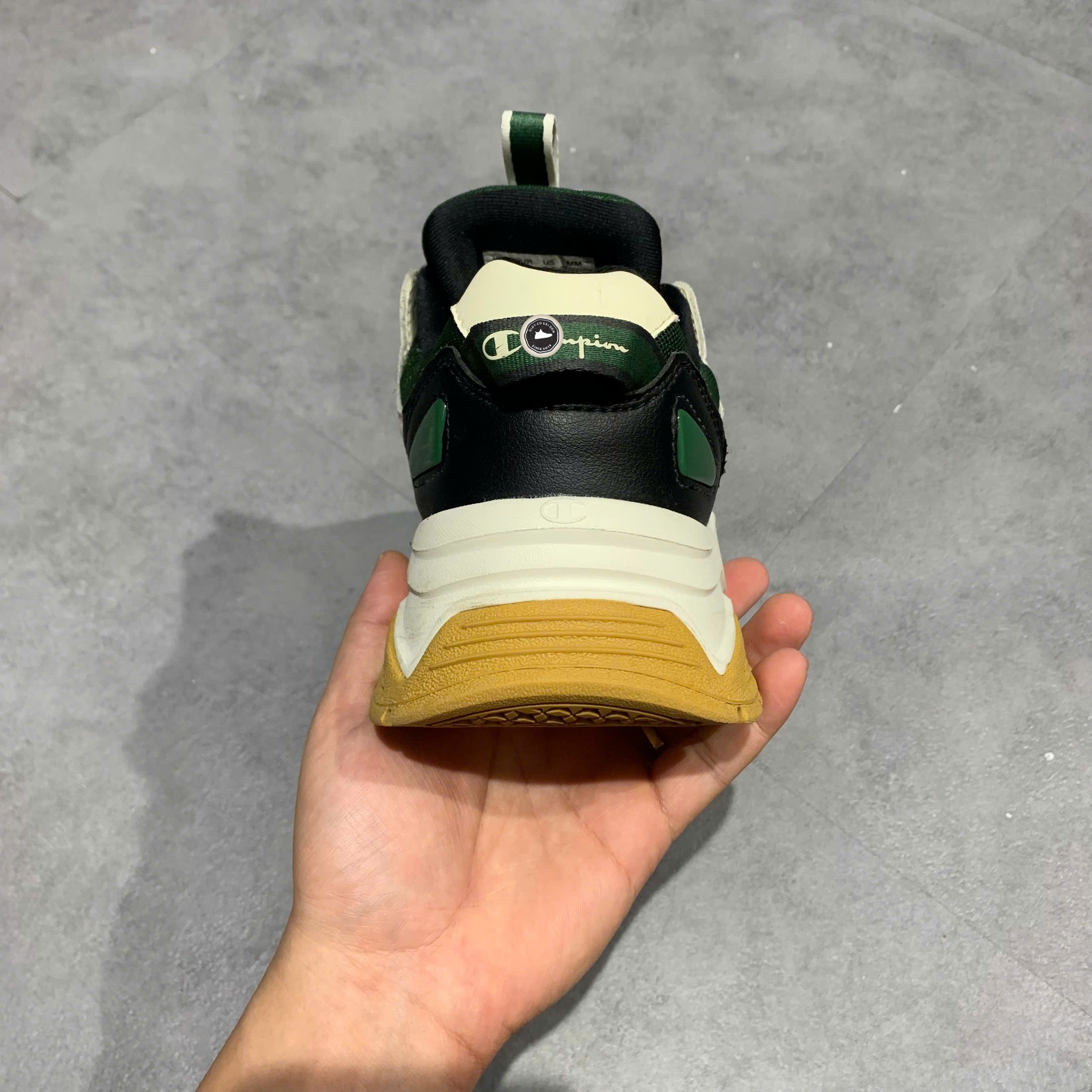 Champion Rebound Low Green Cream Black - U2AFCCM04N1 - Size 40 - GIÀY 2HAND CHÍNH HÃNG PVN25387