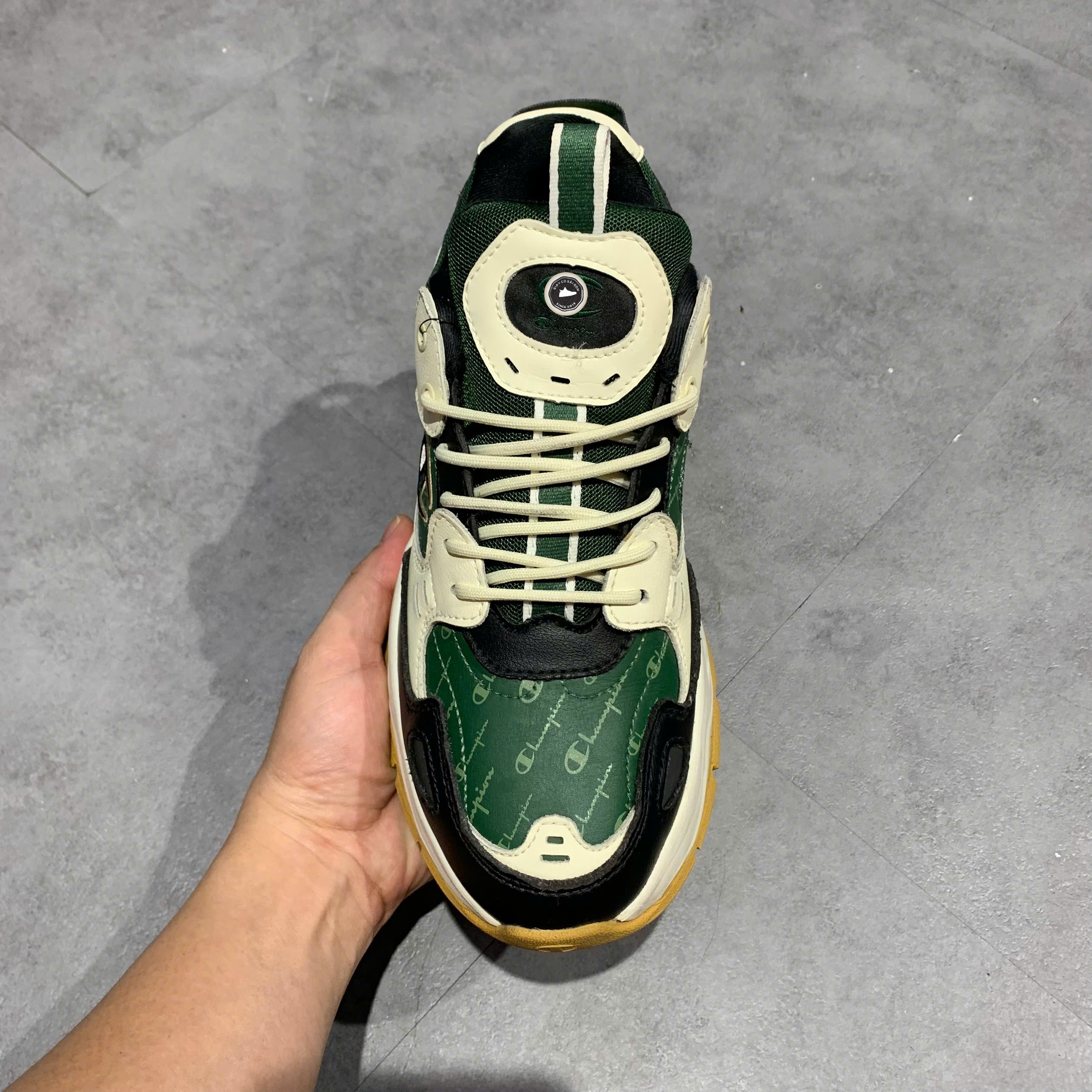 Champion Rebound Low Green Cream Black - U2AFCCM04N1 - Size 40 - GIÀY 2HAND CHÍNH HÃNG PVN25387