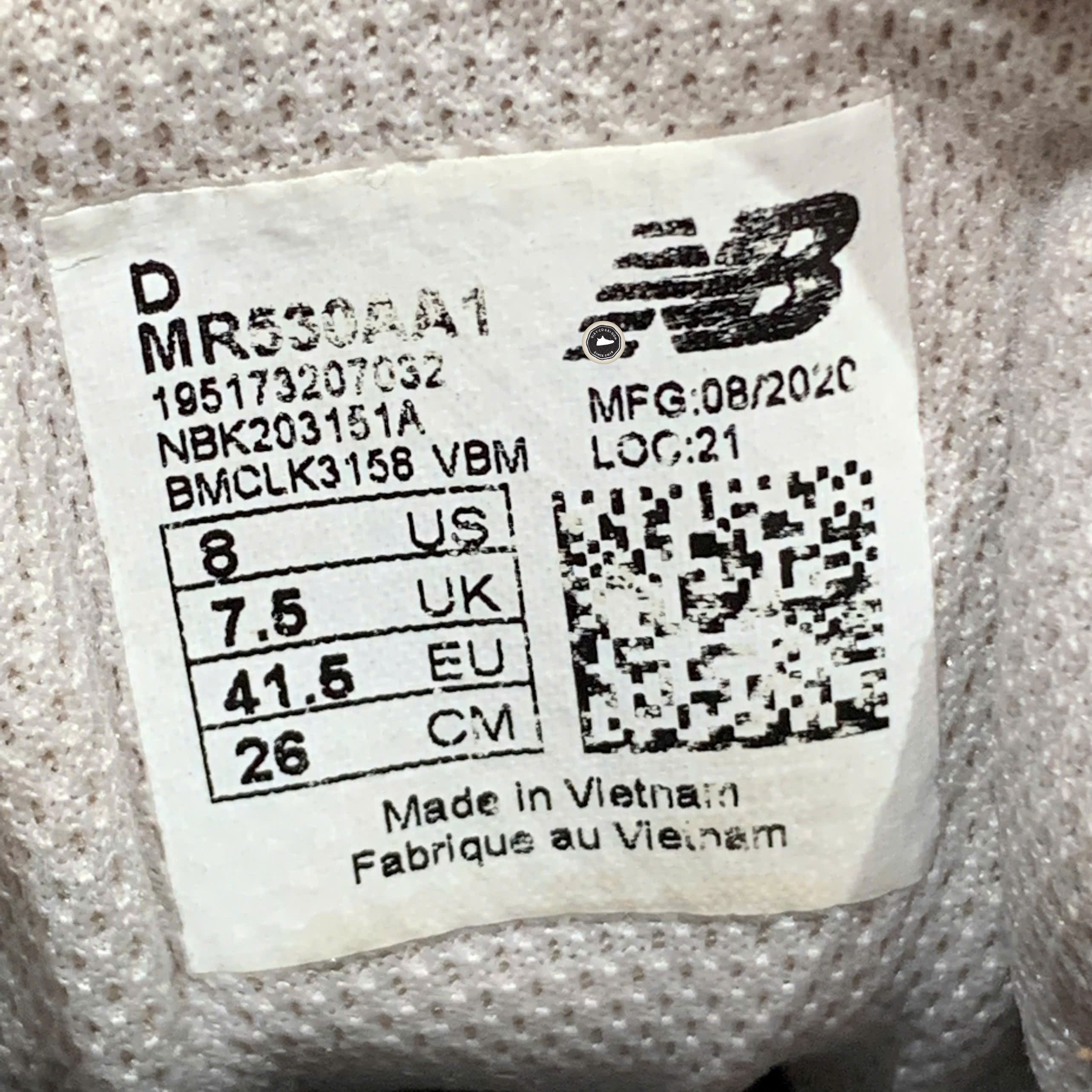New Balance 530 Beige - MR530SH - Size 41.5 - GIÀY 2HAND CHÍNH HÃNG PVN25402