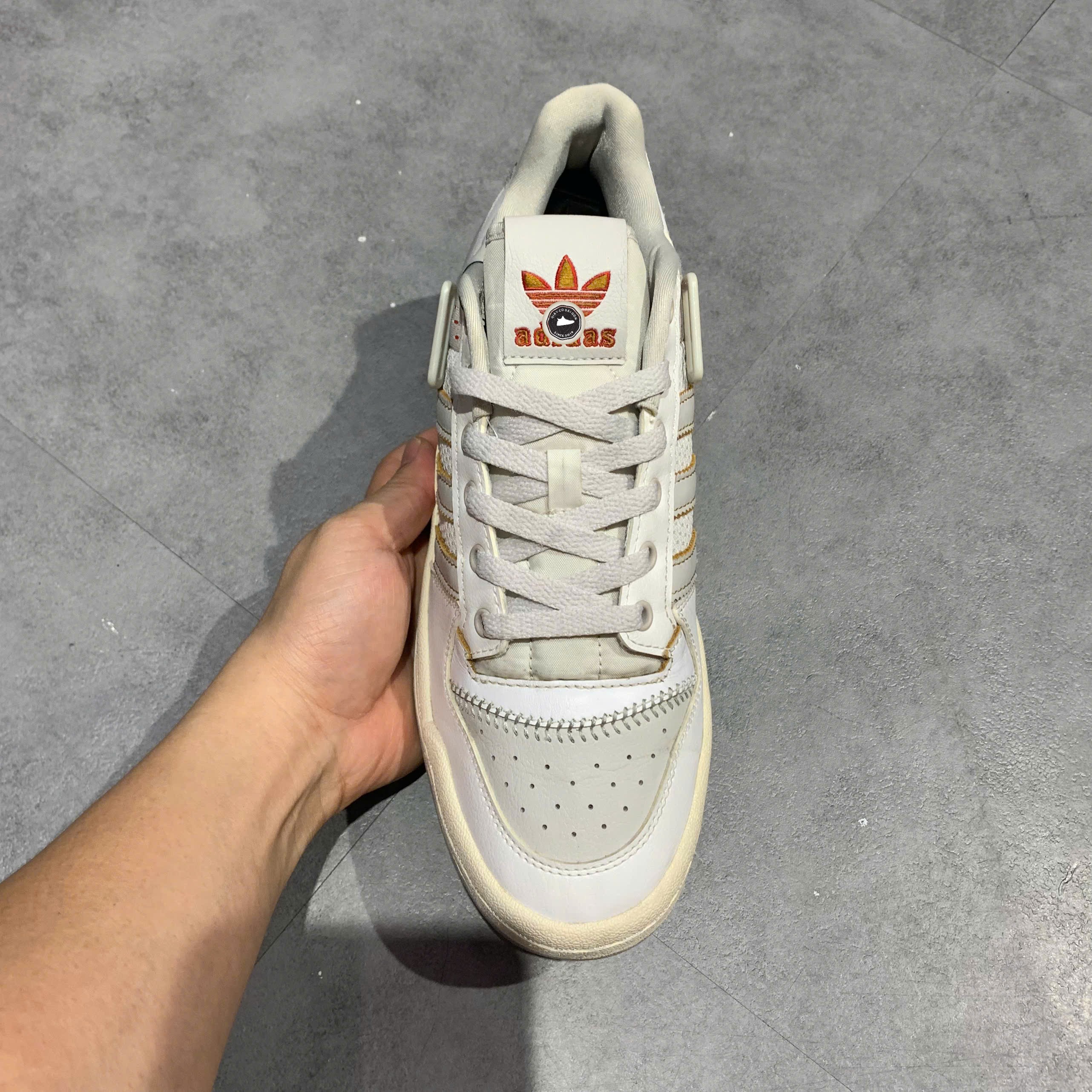 Adidas Forum Low White Gold Metallic - GY2532 - Size 41 1/3 - GIÀY 2HAND CHÍNH HÃNG PVN25466