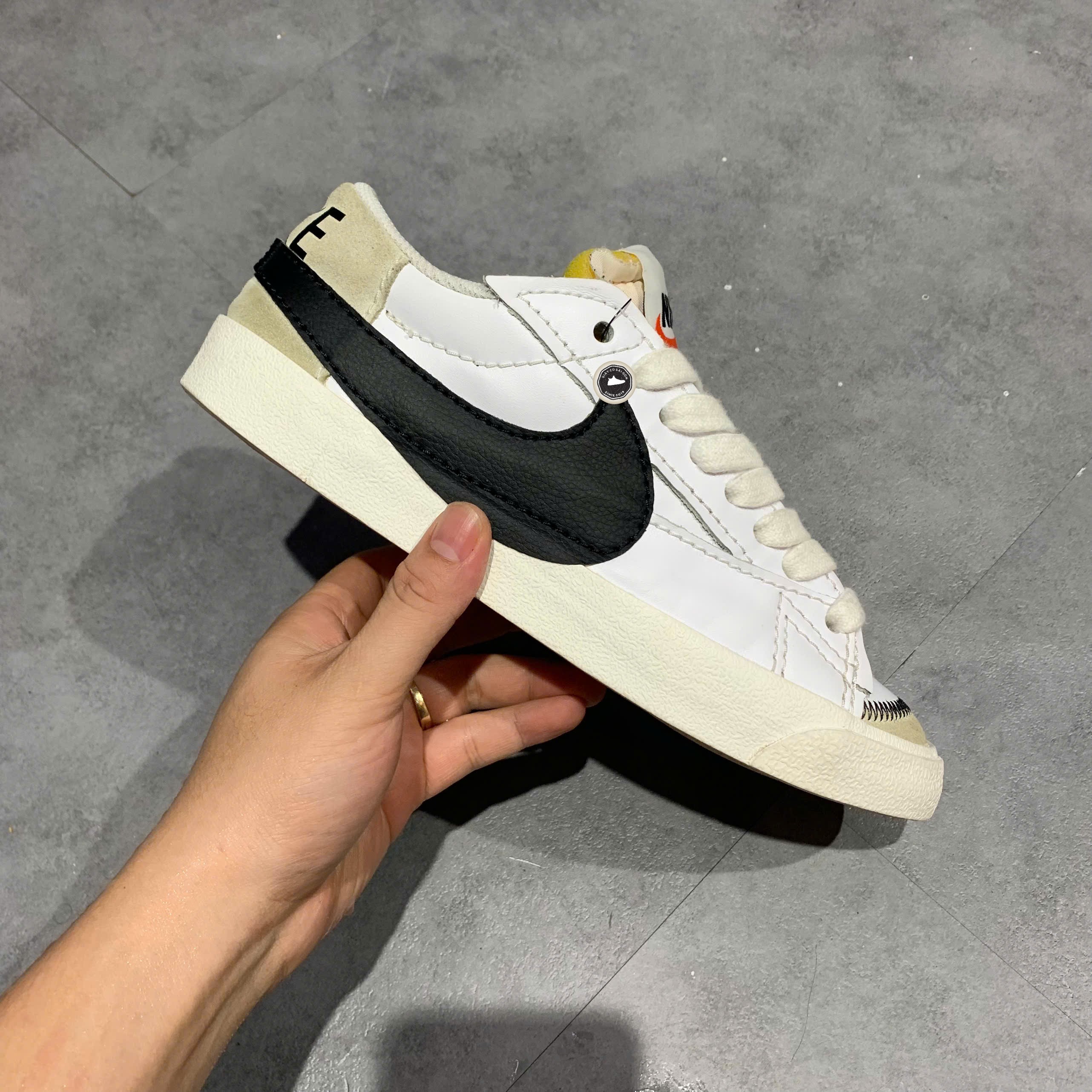 Nike Blazer Low '77 Jumbo White Black - DN2158-101 - Size 41 - GIÀY 2HAND CHÍNH HÃNG PVN25482