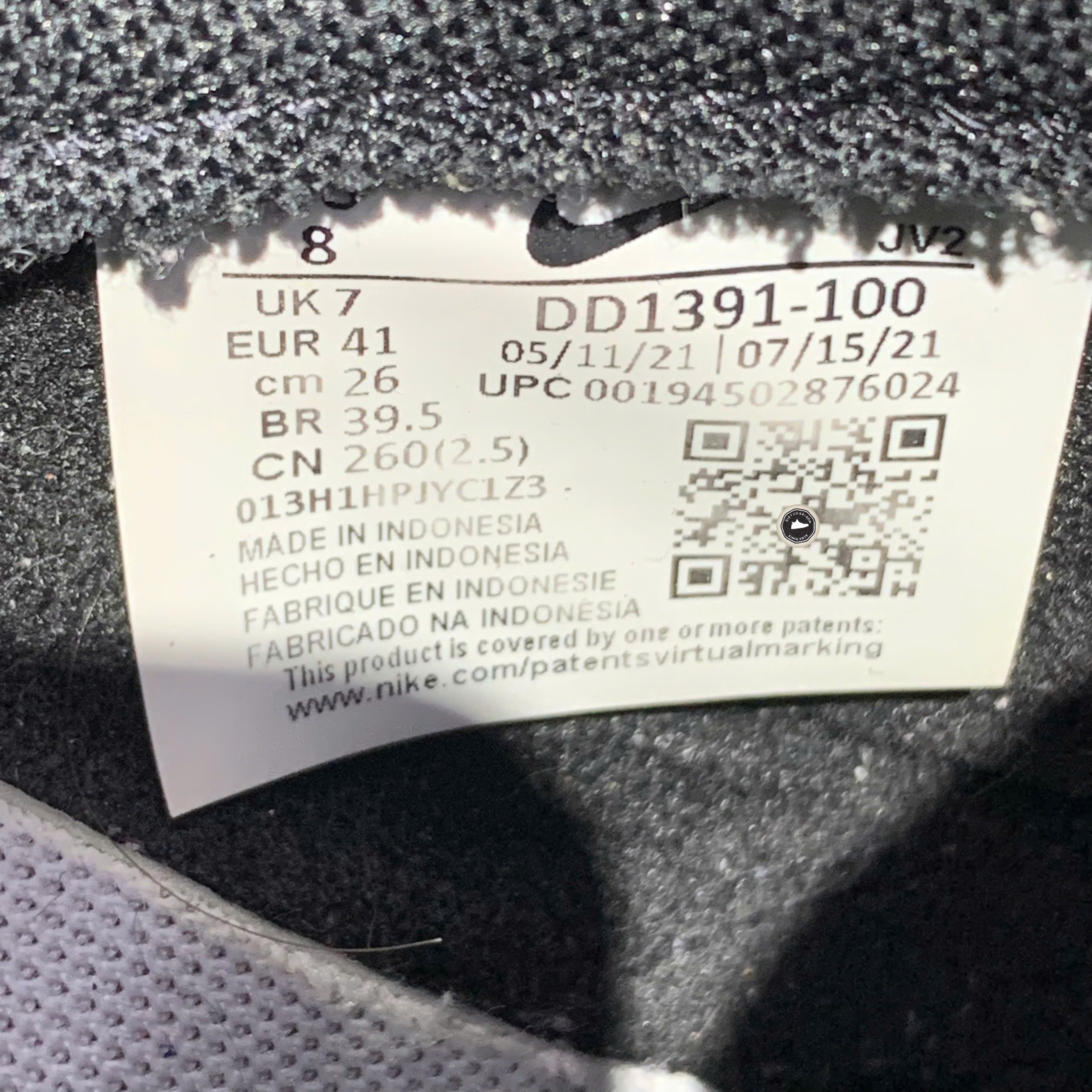 Nike Dunk Low Retro White Black Panda - DD1391-100 - Size 41 - GIÀY 2HAND CHÍNH HÃNG PVN25474