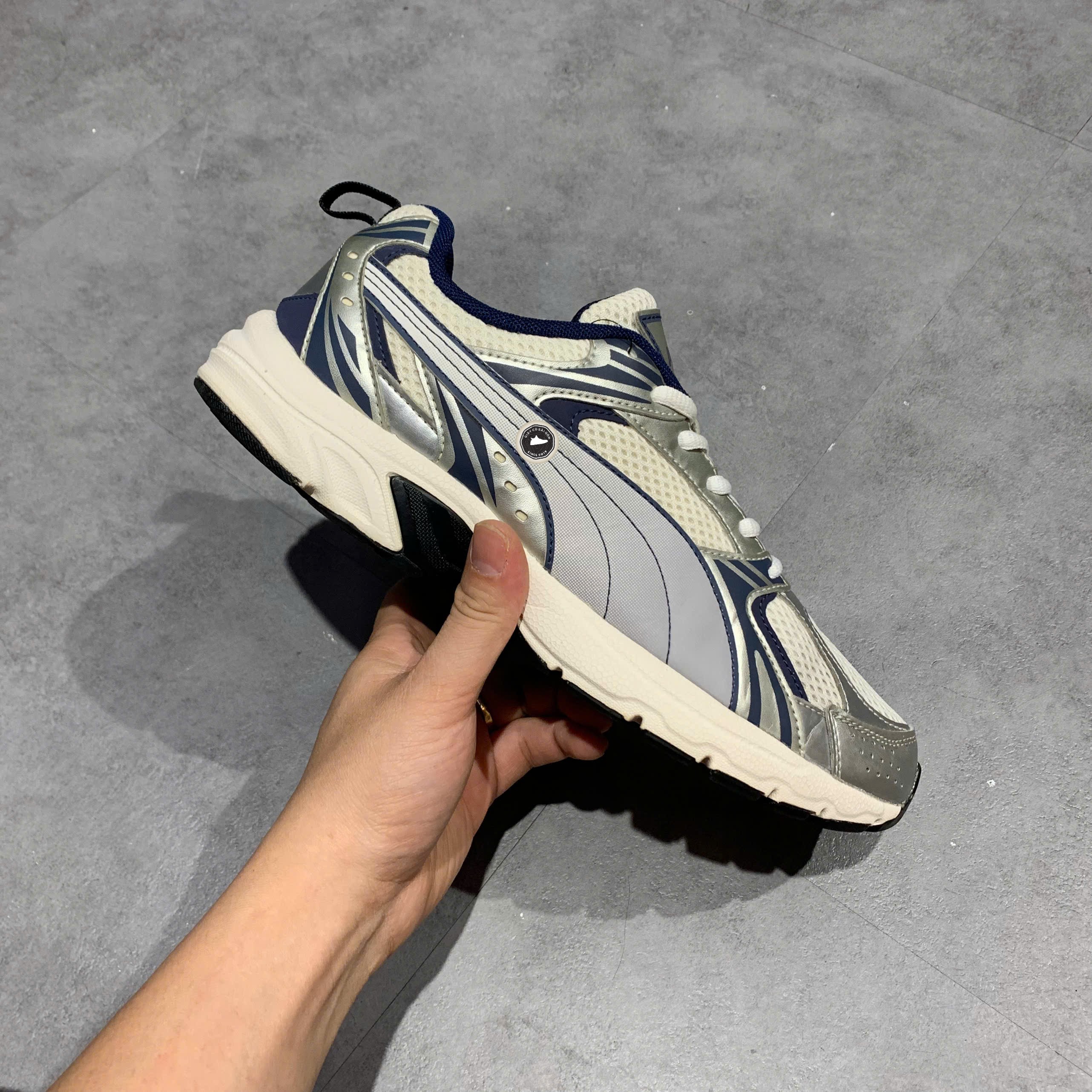 Puma Morphic White Club Navy - 392724-30 - Size 41 - GIÀY 2HAND CHÍNH HÃNG PVN25496