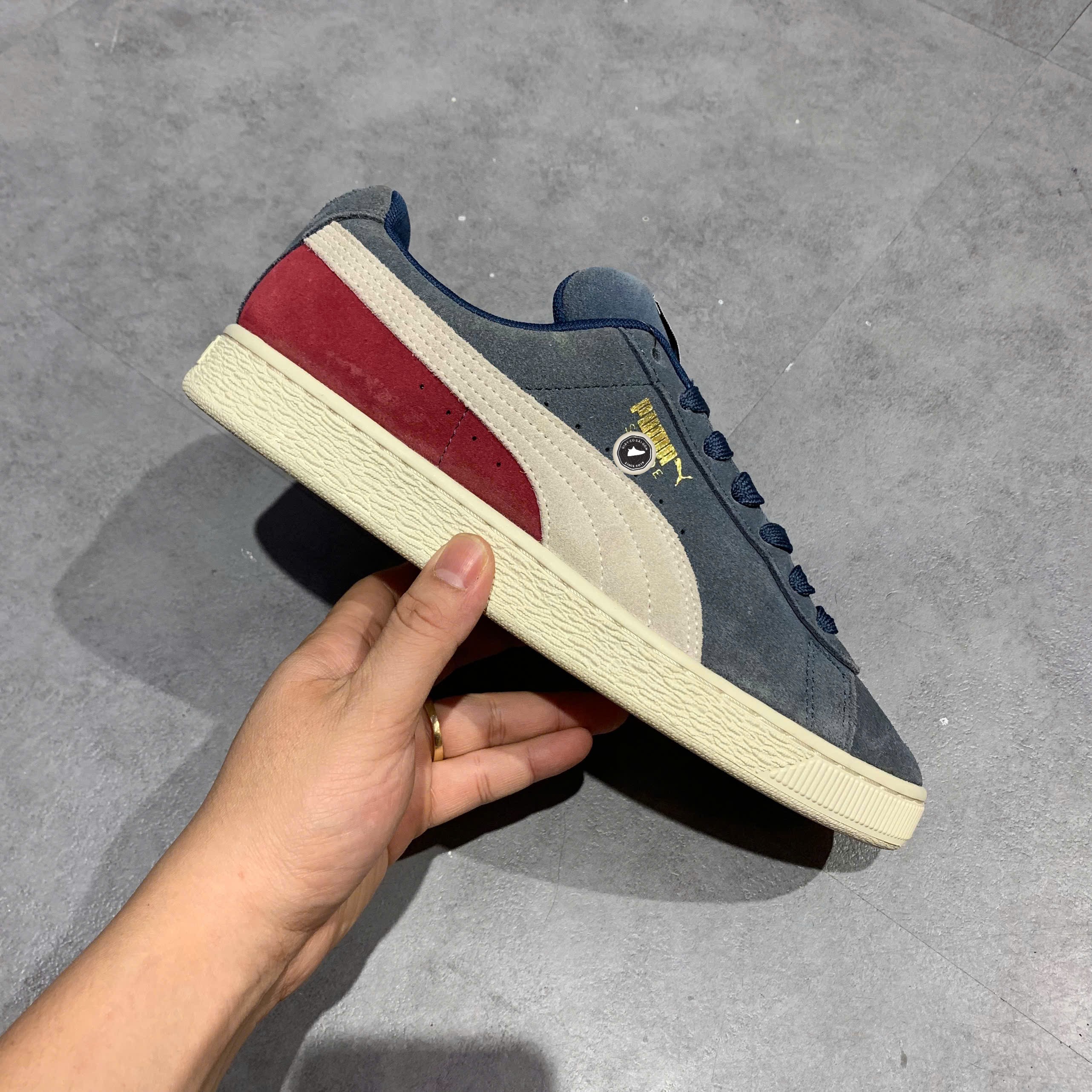 Puma Suede Classic Steel Grey Rhubarb Birch - 365347-05 - Size 41 - GIÀY 2HAND CHÍNH HÃNG PVN25435