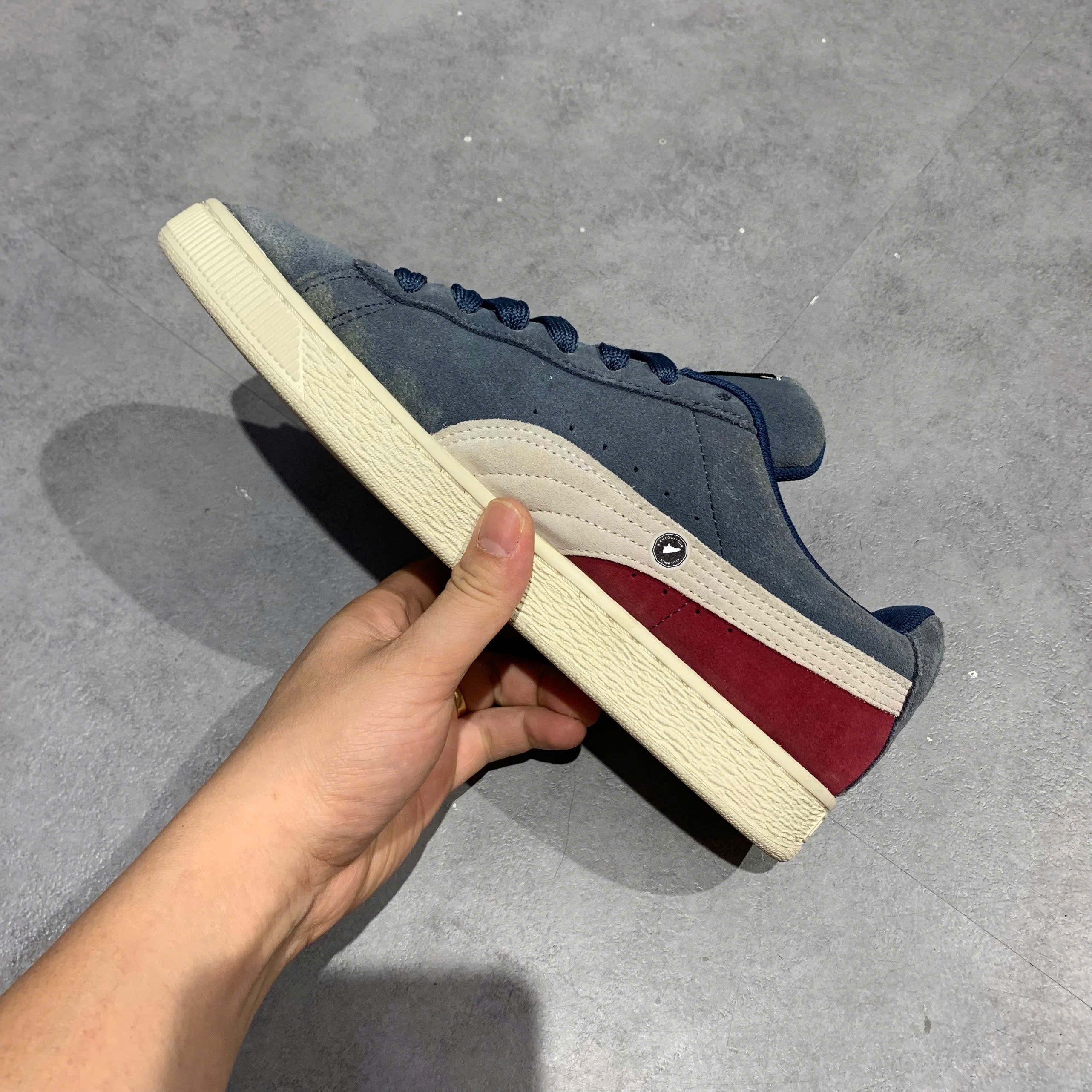 Puma Suede Classic Steel Grey Rhubarb Birch - 365347-05 - Size 41 - GIÀY 2HAND CHÍNH HÃNG PVN25435