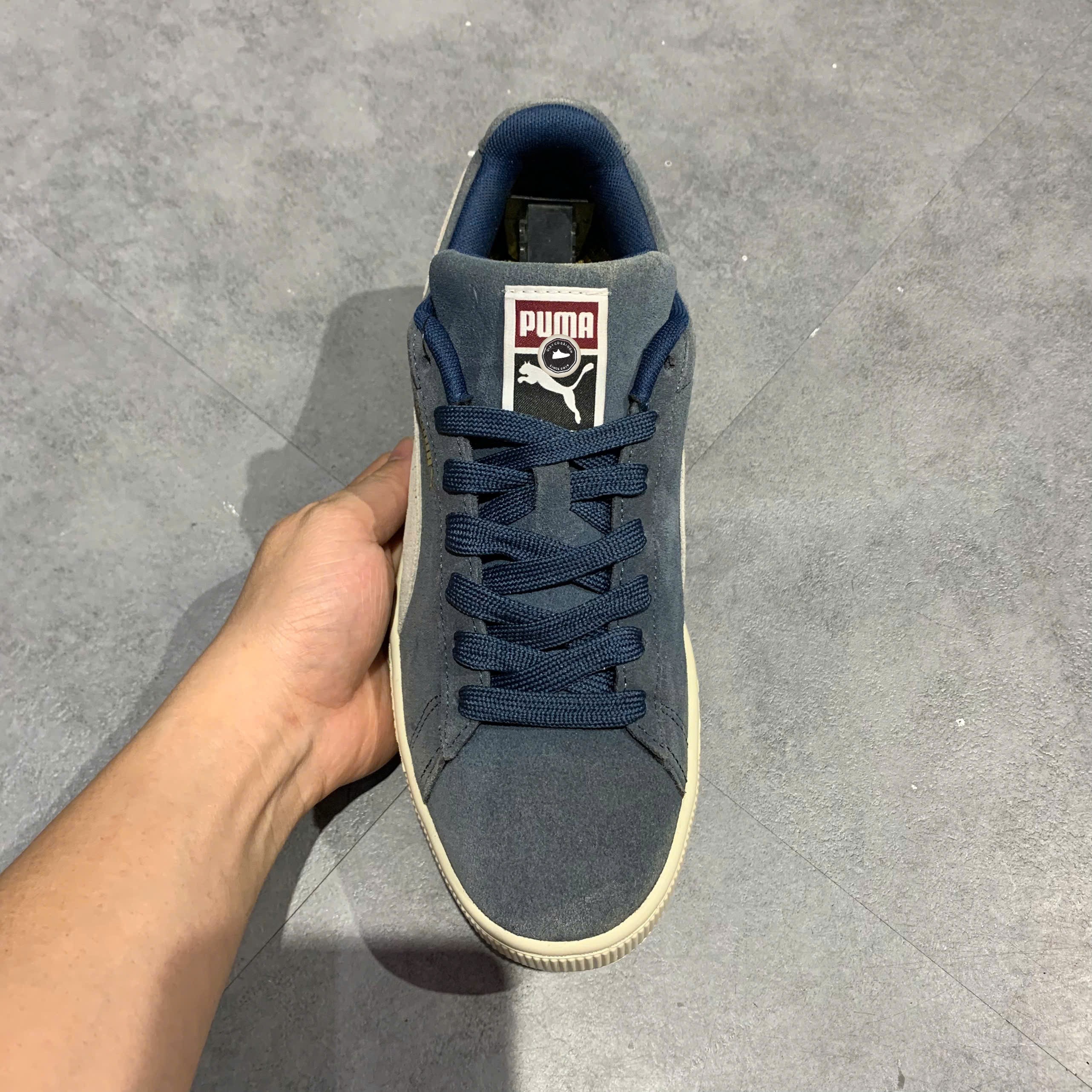 Puma Suede Classic Steel Grey Rhubarb Birch - 365347-05 - Size 41 - GIÀY 2HAND CHÍNH HÃNG PVN25435