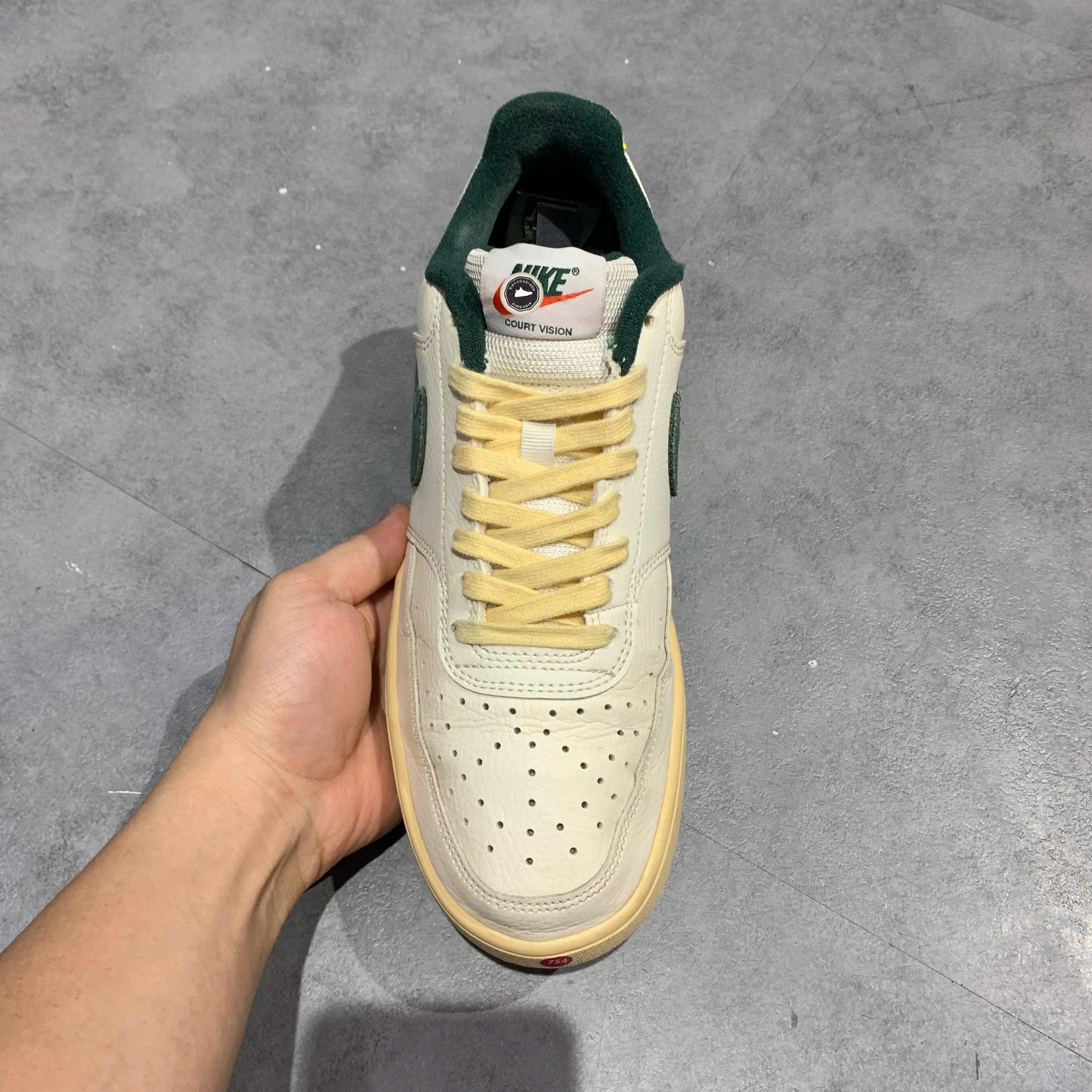 Nike Court Vision Low Sail Pro Green - FD0320-133 - Size 41 - GIÀY 2HAND CHÍNH HÃNG PVN25448