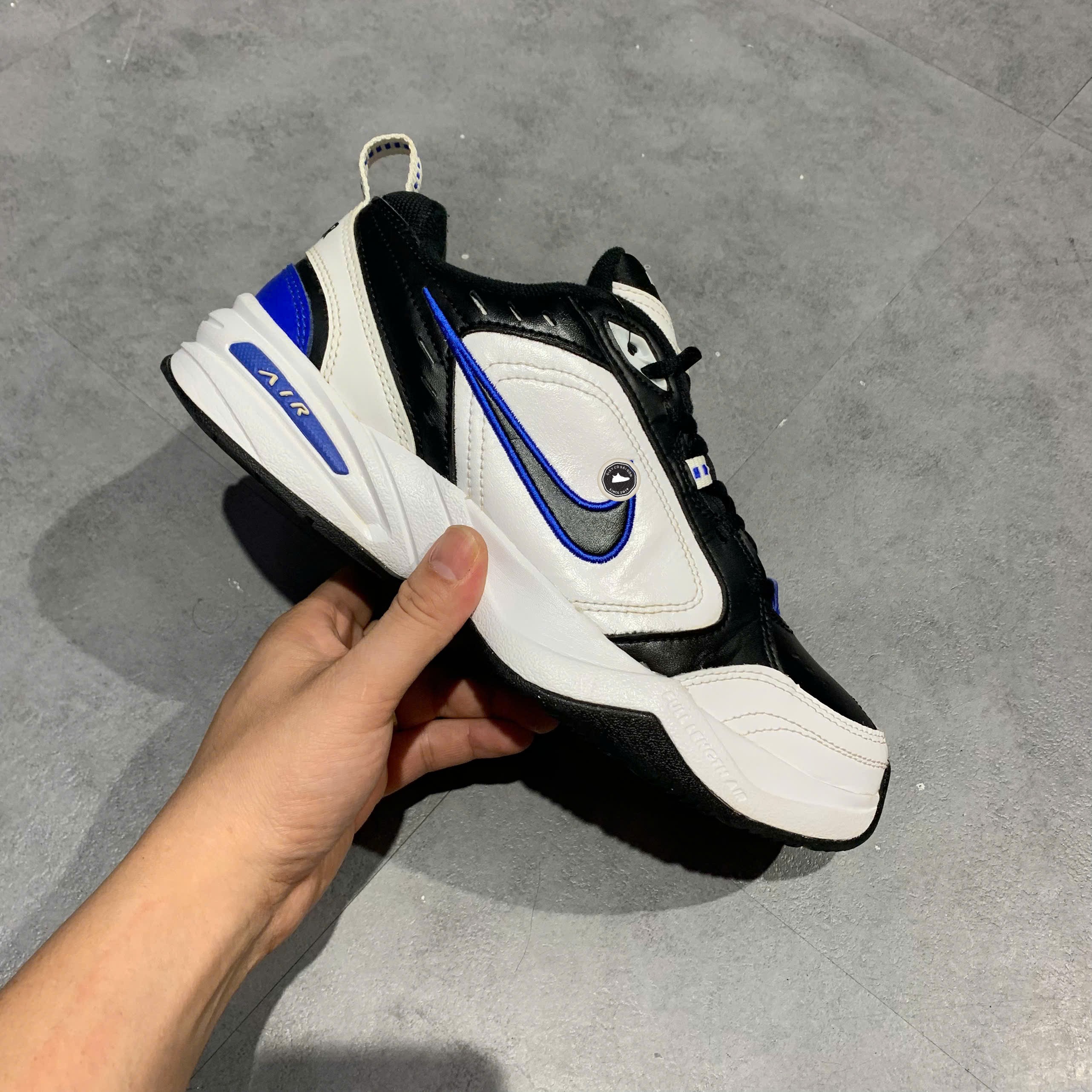 Nike Air Monarch IV White Black Royal Blue - 415445-102 - Size 41 - GIÀY 2HAND CHÍNH HÃNG PVN25401