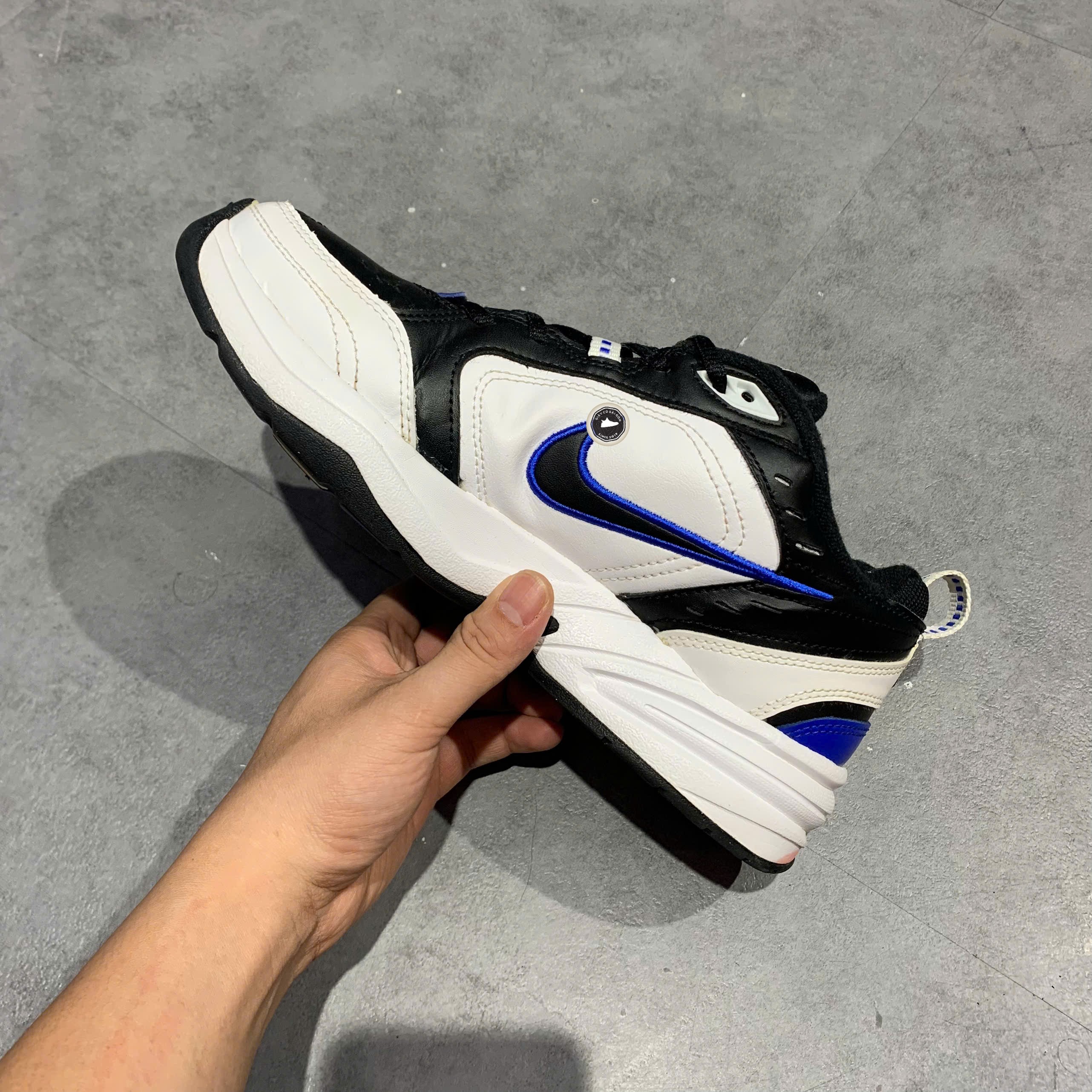 Nike Air Monarch IV White Black Royal Blue - 415445-102 - Size 41 - GIÀY 2HAND CHÍNH HÃNG PVN25401