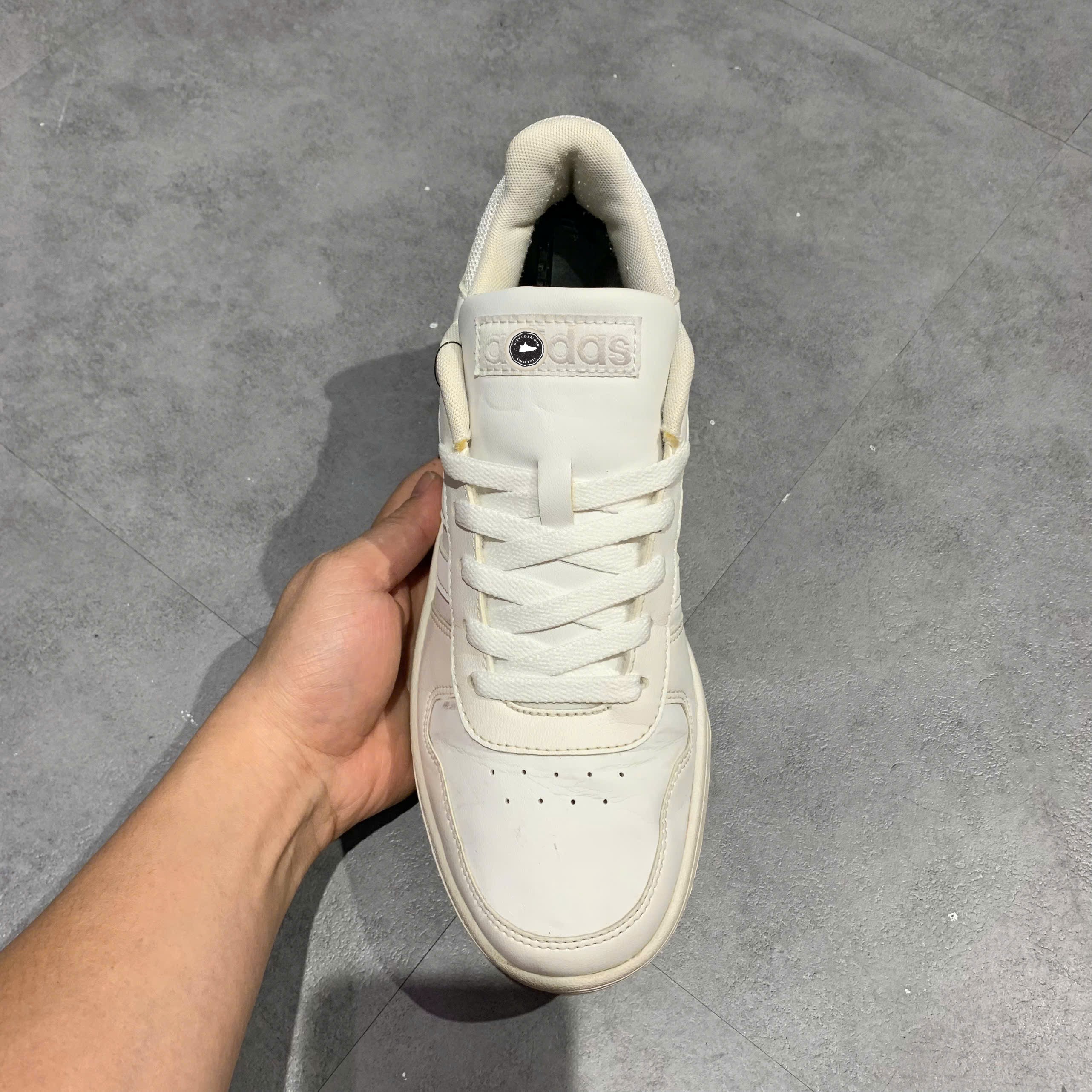 adidas Hoops 2.0 Low Cloud White - DB1085 - Size 42 - GIÀY 2HAND CHÍNH HÃNG PVN25629