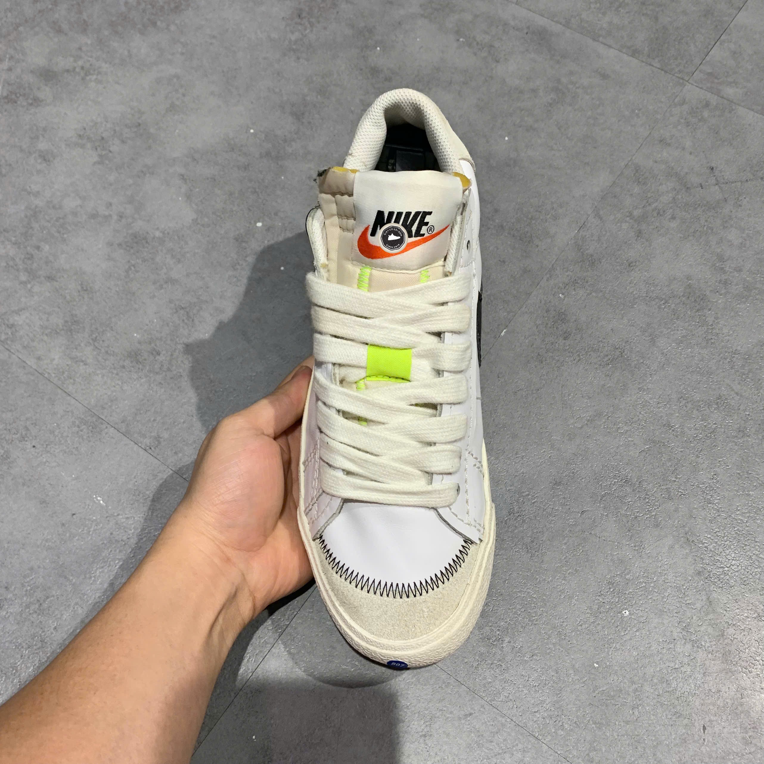 Nike Blazer Low '77 Jumbo White Black - DN2158-101 - Size 42 - GIÀY 2HAND CHÍNH HÃNG PVN25611