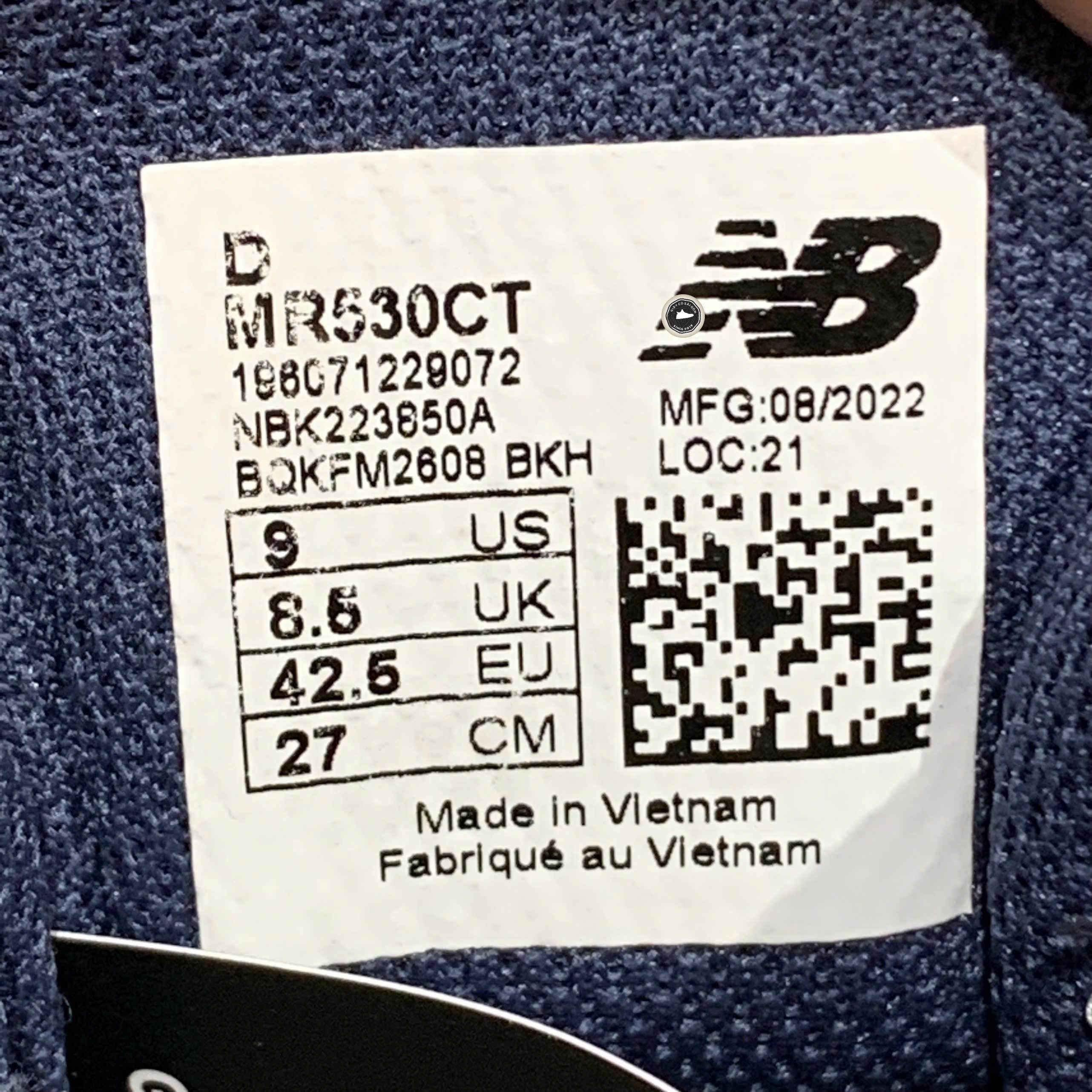 New Balance 530 Linen Fog Overcast Distressed - MR530CT - Size 42.5 - GIÀY 2HAND CHÍNH HÃNG PVN25531