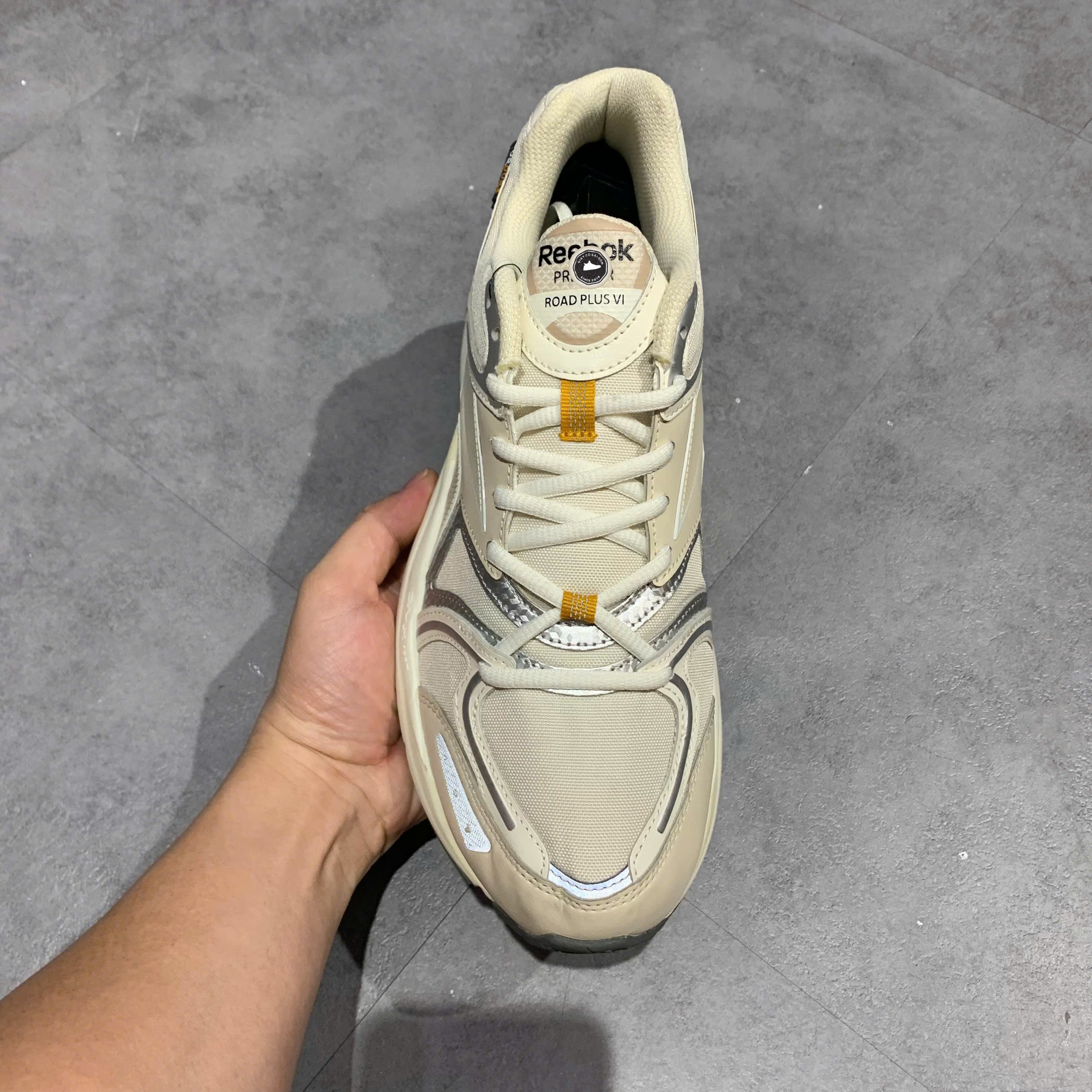 Reebok Premier Road Plus VI Cordura Alabaster Chalk Bright Ochre - HP2473 - Size 42 - GIÀY 2HAND CHÍNH HÃNG PVN25562