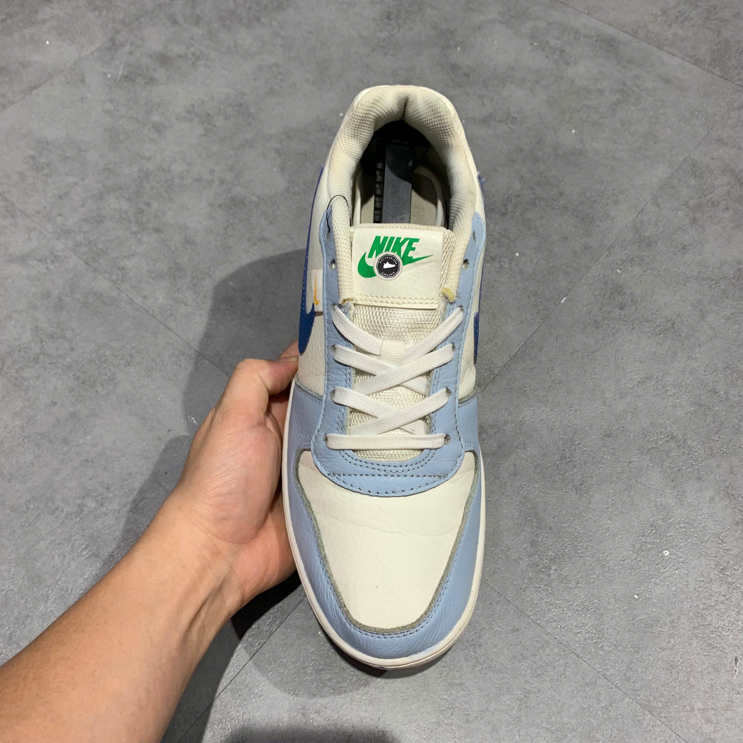 Nike Ebernon Low White University Blue - HJ3490-141 - Size 42.5 - GIÀY 2HAND CHÍNH HÃNG PVN25605