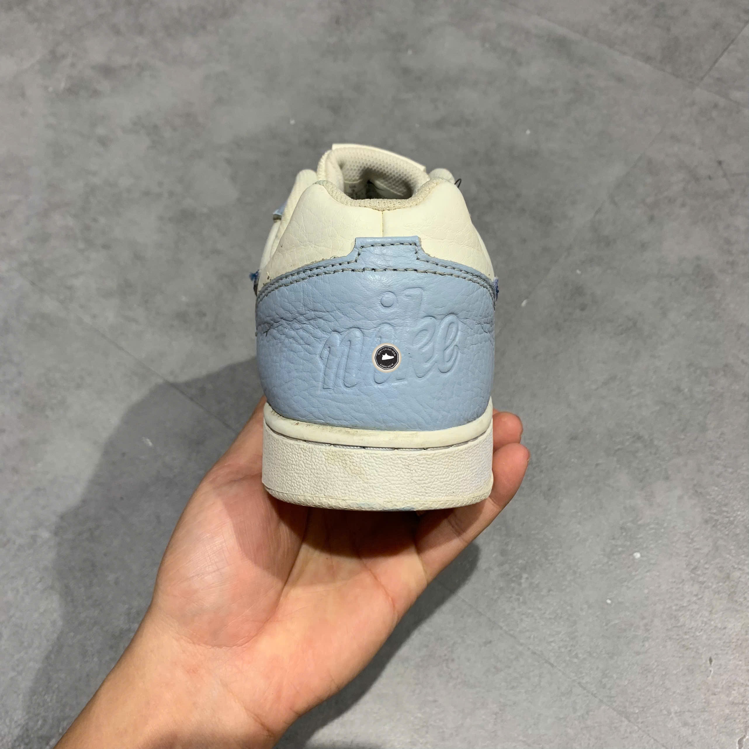 Nike Ebernon Low White University Blue - HJ3490-141 - Size 42.5 - GIÀY 2HAND CHÍNH HÃNG PVN25605